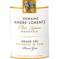 Andre Lorentz 2016 Pinot Gris Grand Cru Clos Zisser, Kirchberg de Barr