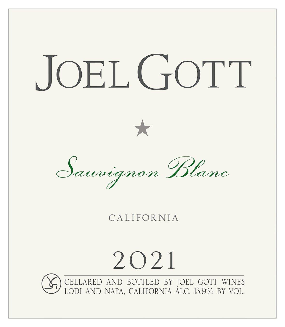 Joel Gott 2021 Sauvignon Blanc, California