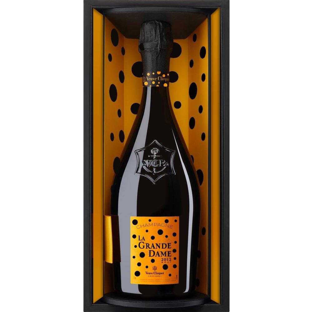 VEUVE CLICQUOT  A miracle collaboration bottle VEUVE CLICQUOT LA GRANDE  DAME 2012 x YAYOI KUSAMA with Yayoi Kusama, the world's most famous and  influential contemporary art master, will be introduced.