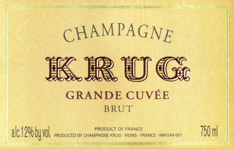 Krug, Grand Cuvée, Champagne, France, NV (750ml)
