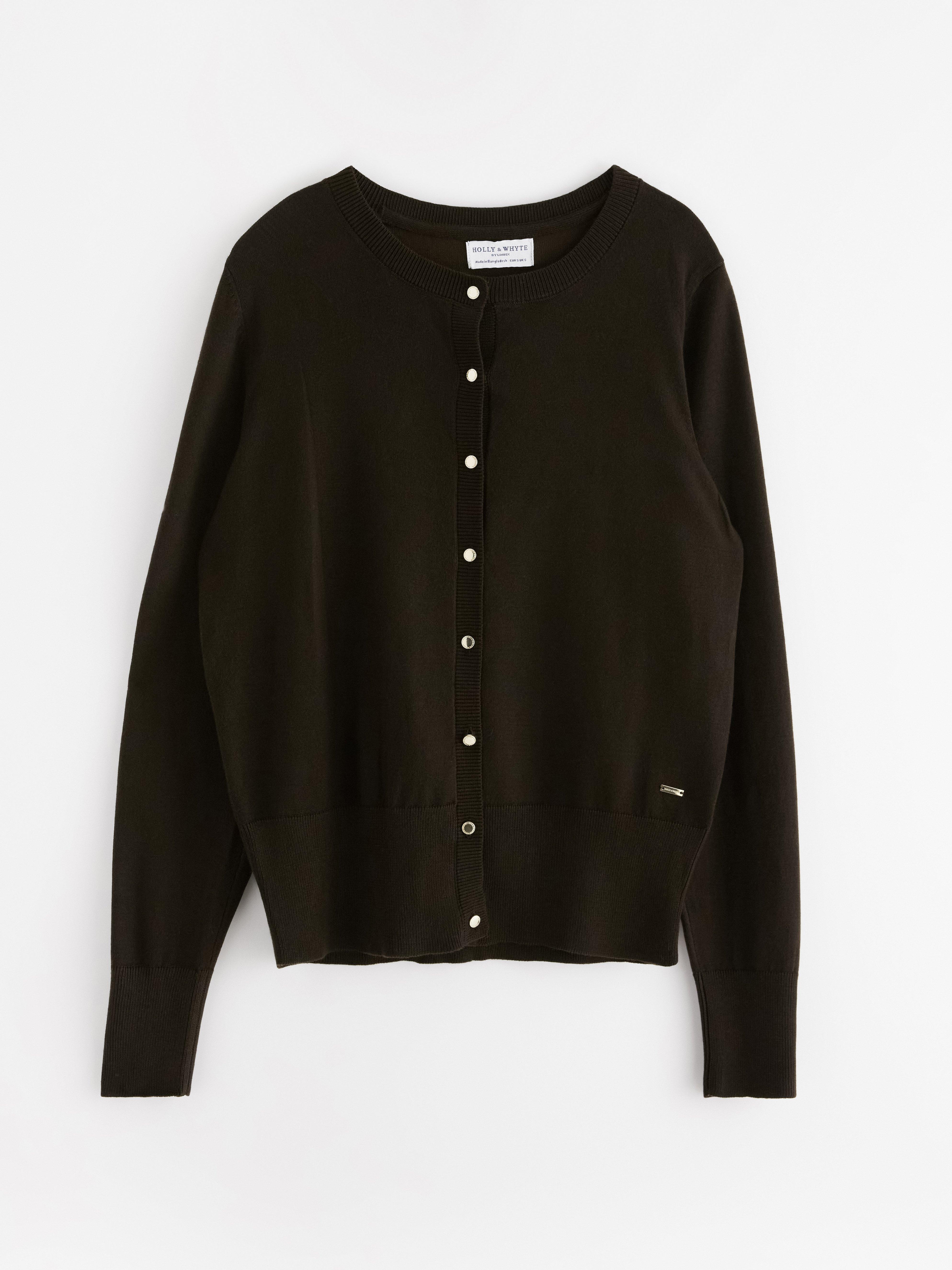 N!ce knit cardigan（BROWN） Ede & Ravenscroft | MaxMara Studio Nogara Silk Wool Knitted