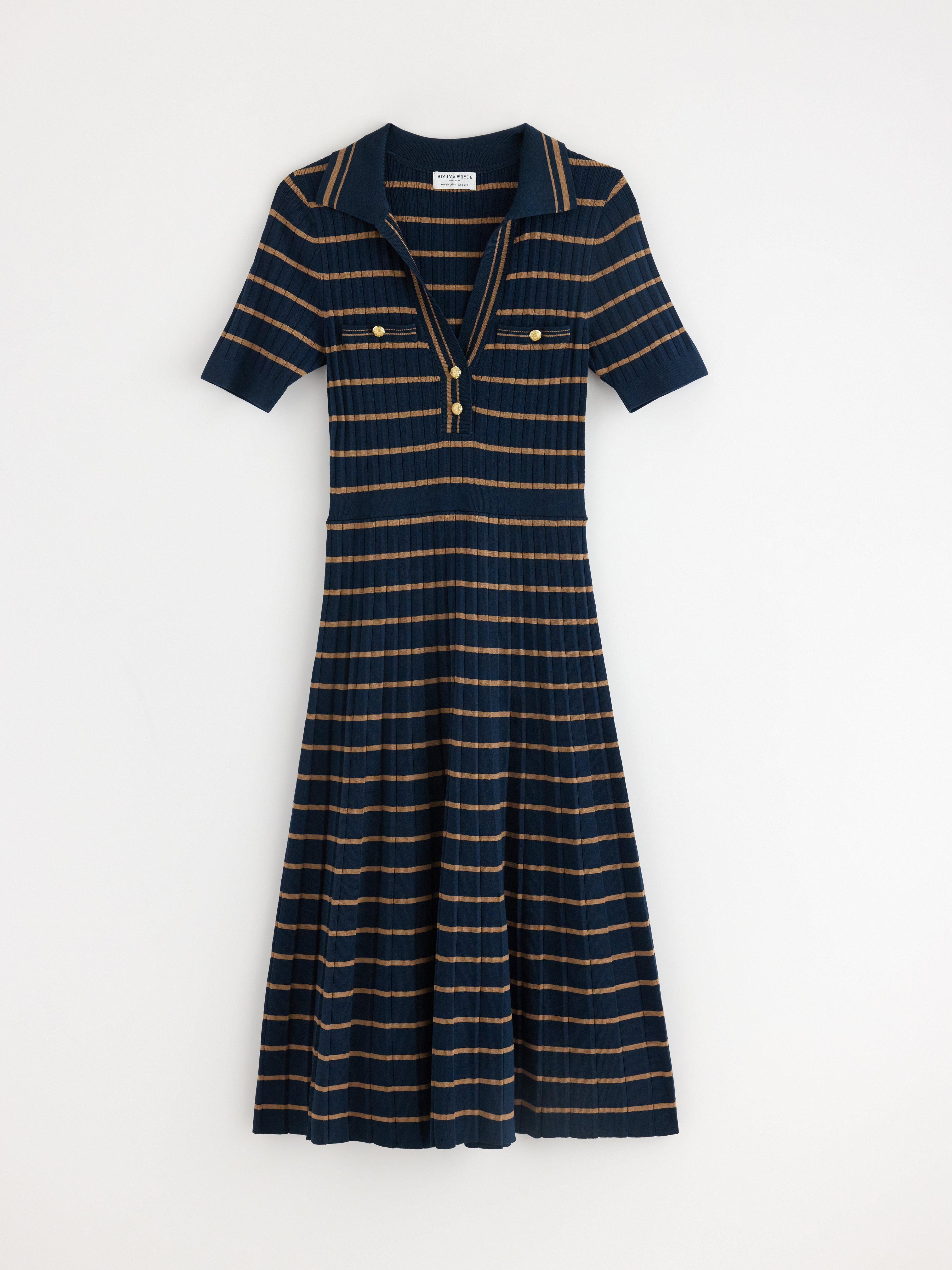 Kvinnors A-Line Klänning Axelhängande Nacke Polyester Midi