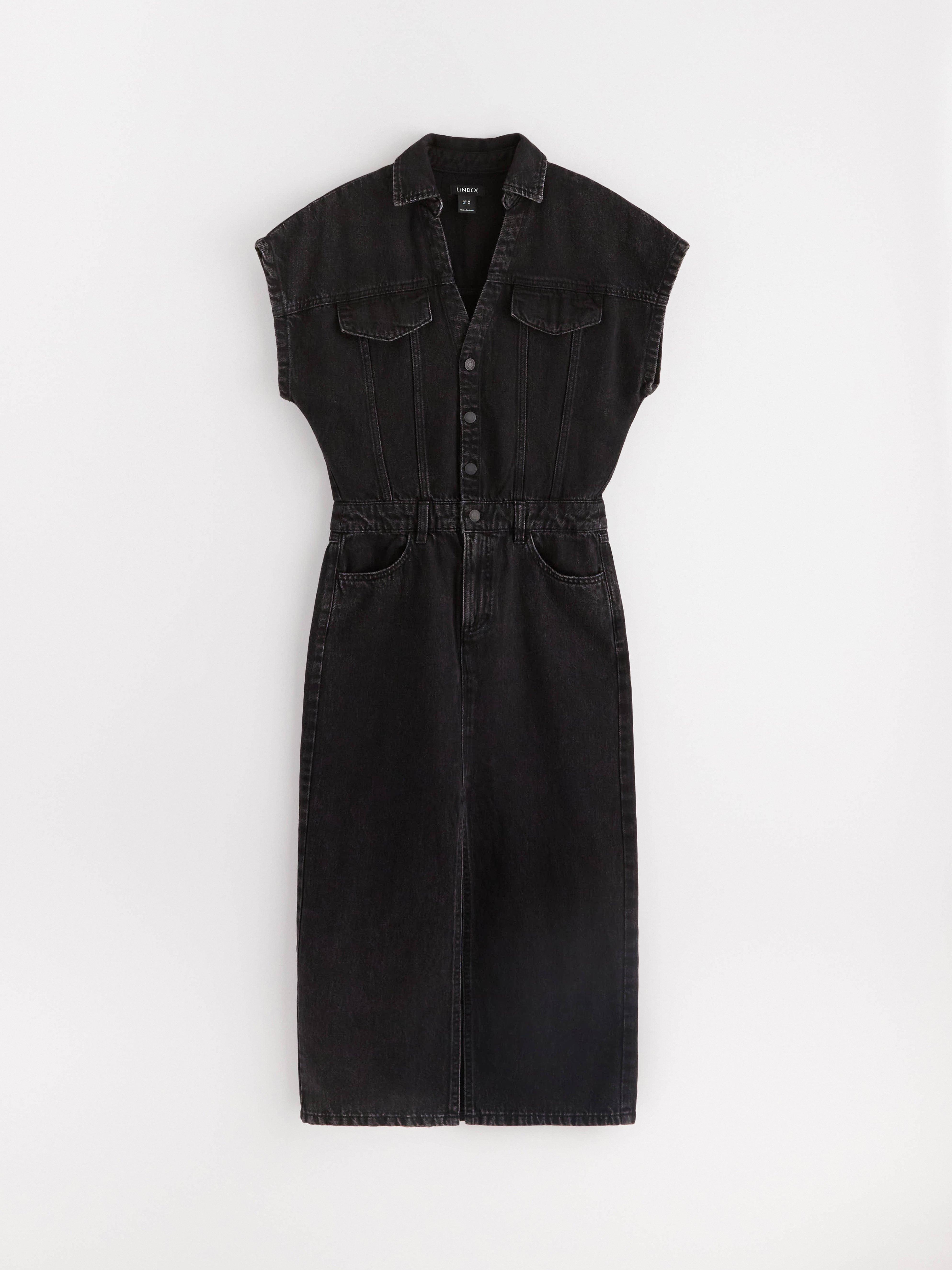 Midi dress in denim