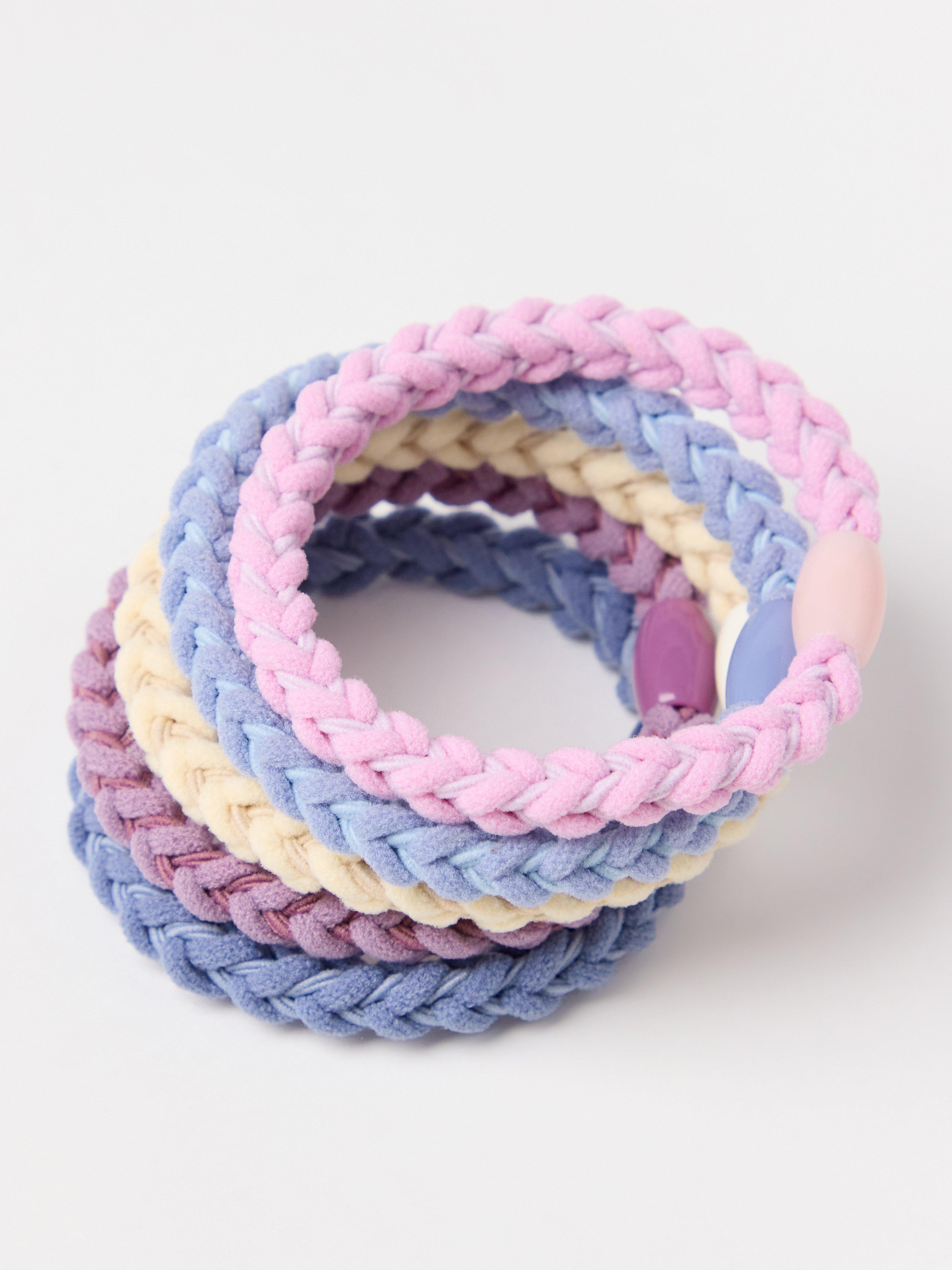 5-pack braided hair elastics | Lindex