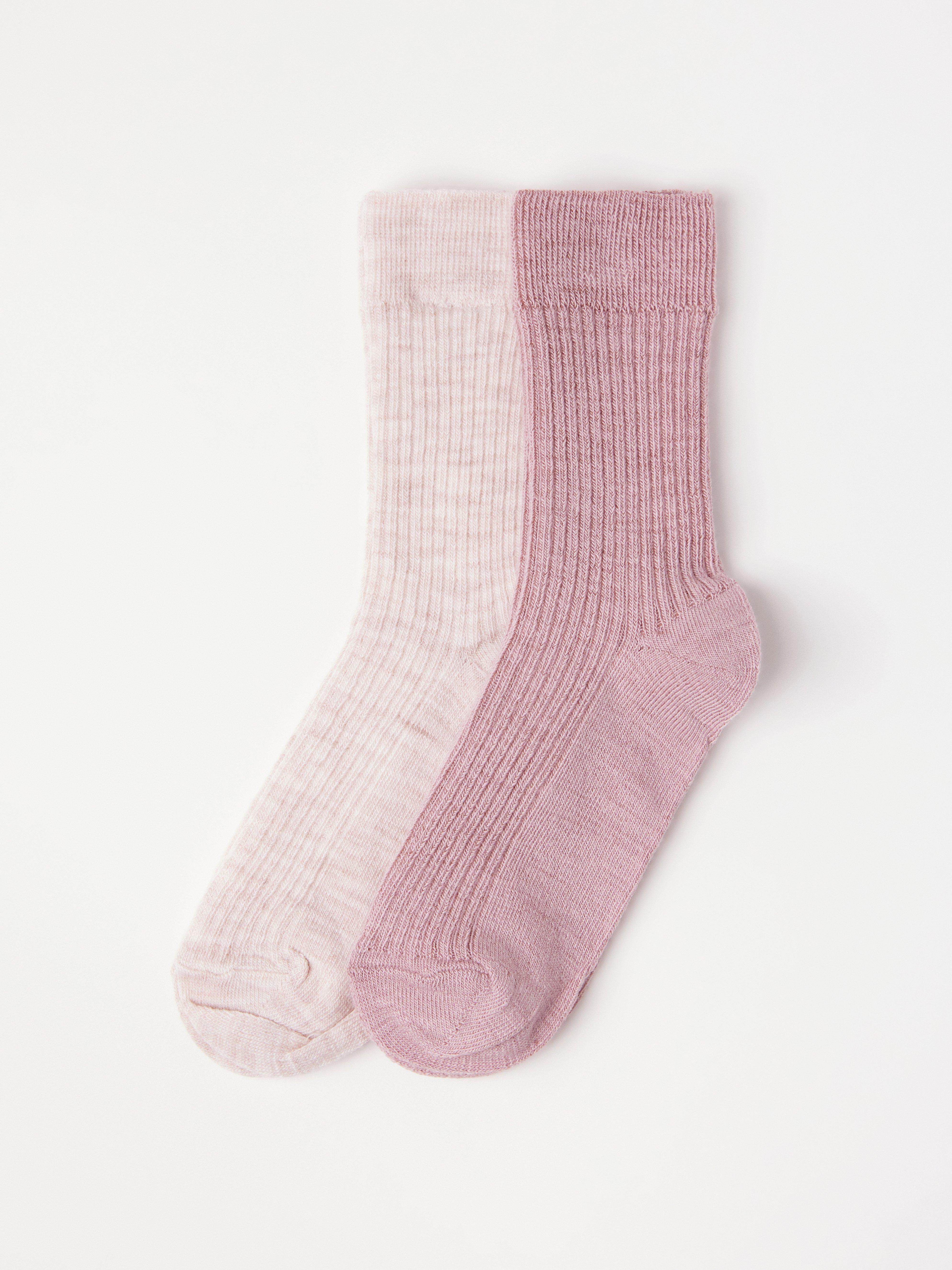 2pack socks in wool blend Lindex