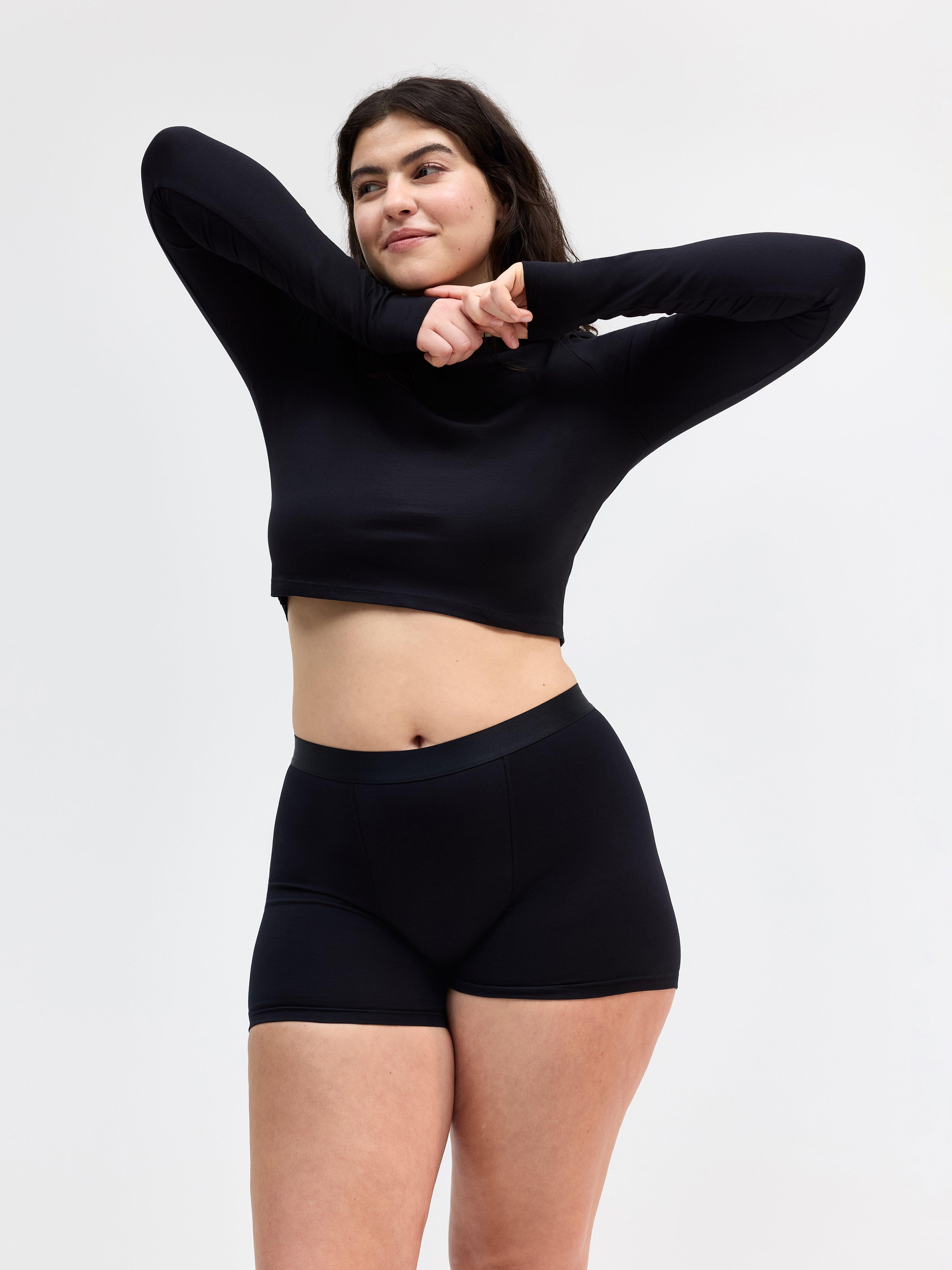 Kuukautisalushousu jossa keskivahva imukyky – boxer – Female Engineering