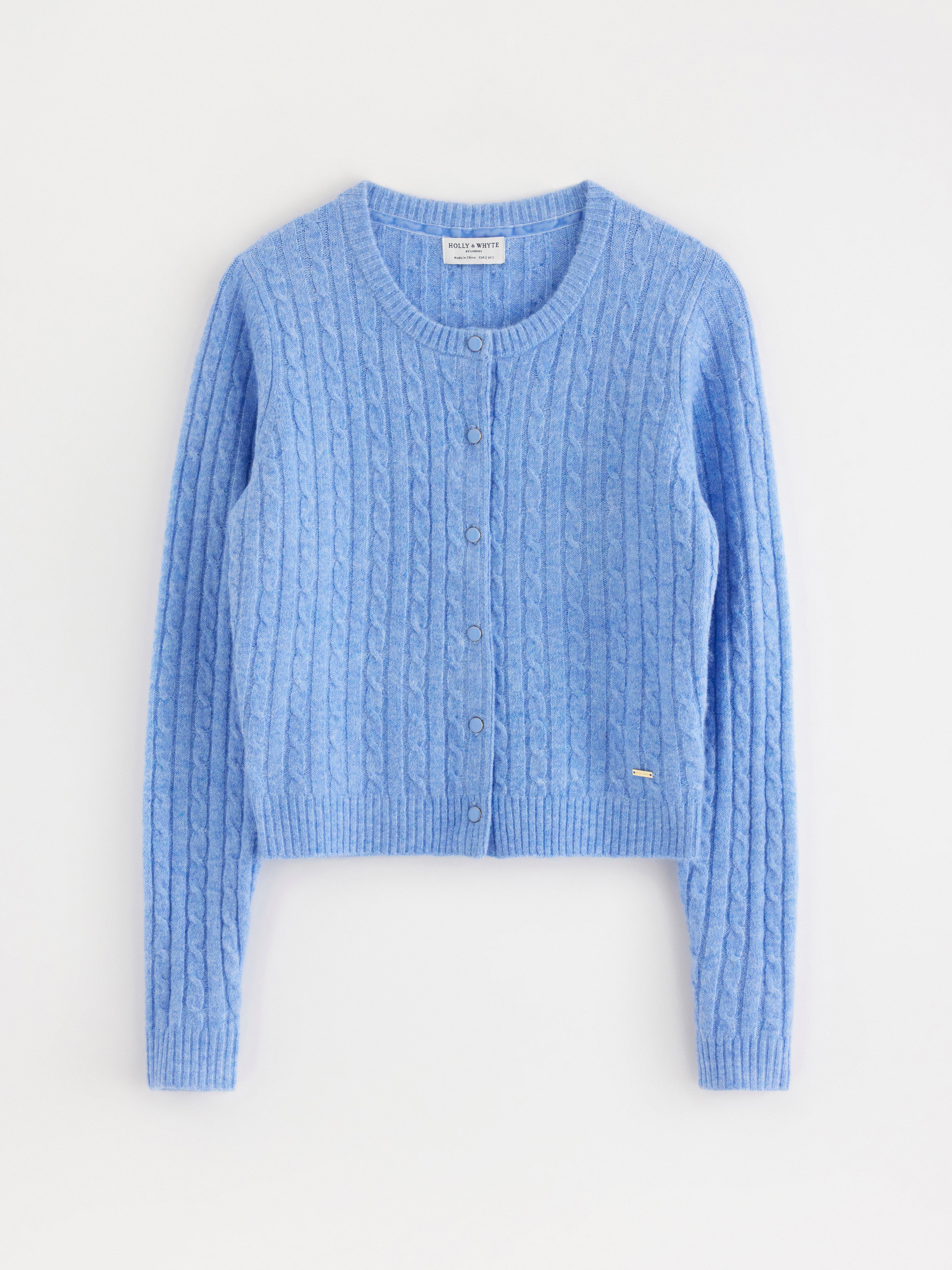 Supreme cable knit cardigan XL ライトブルー Cable-knit cardigan | Lindex