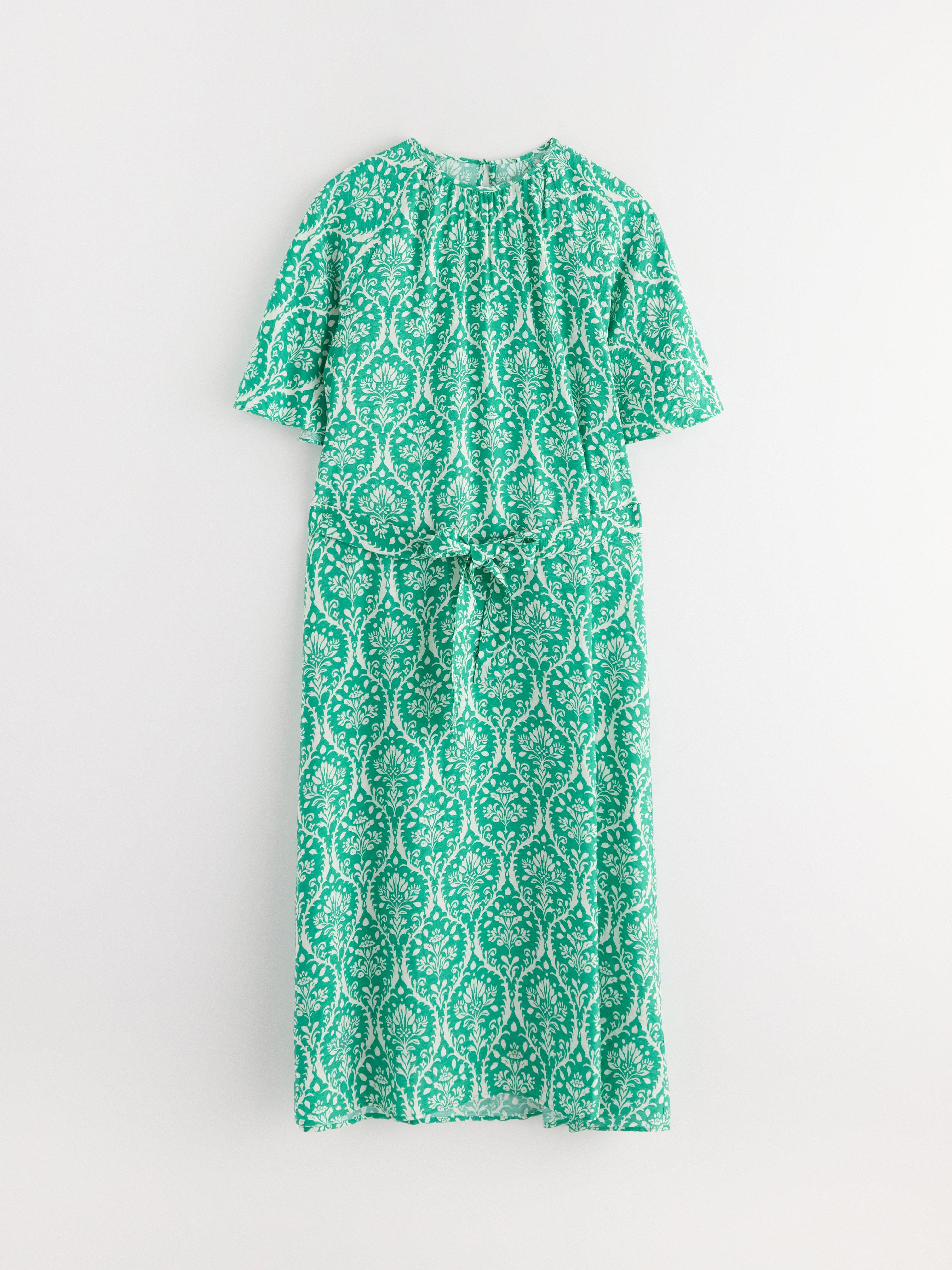 Kvinnors A-Line Klänning Axelhängande Nacke Polyester Midi main image 0