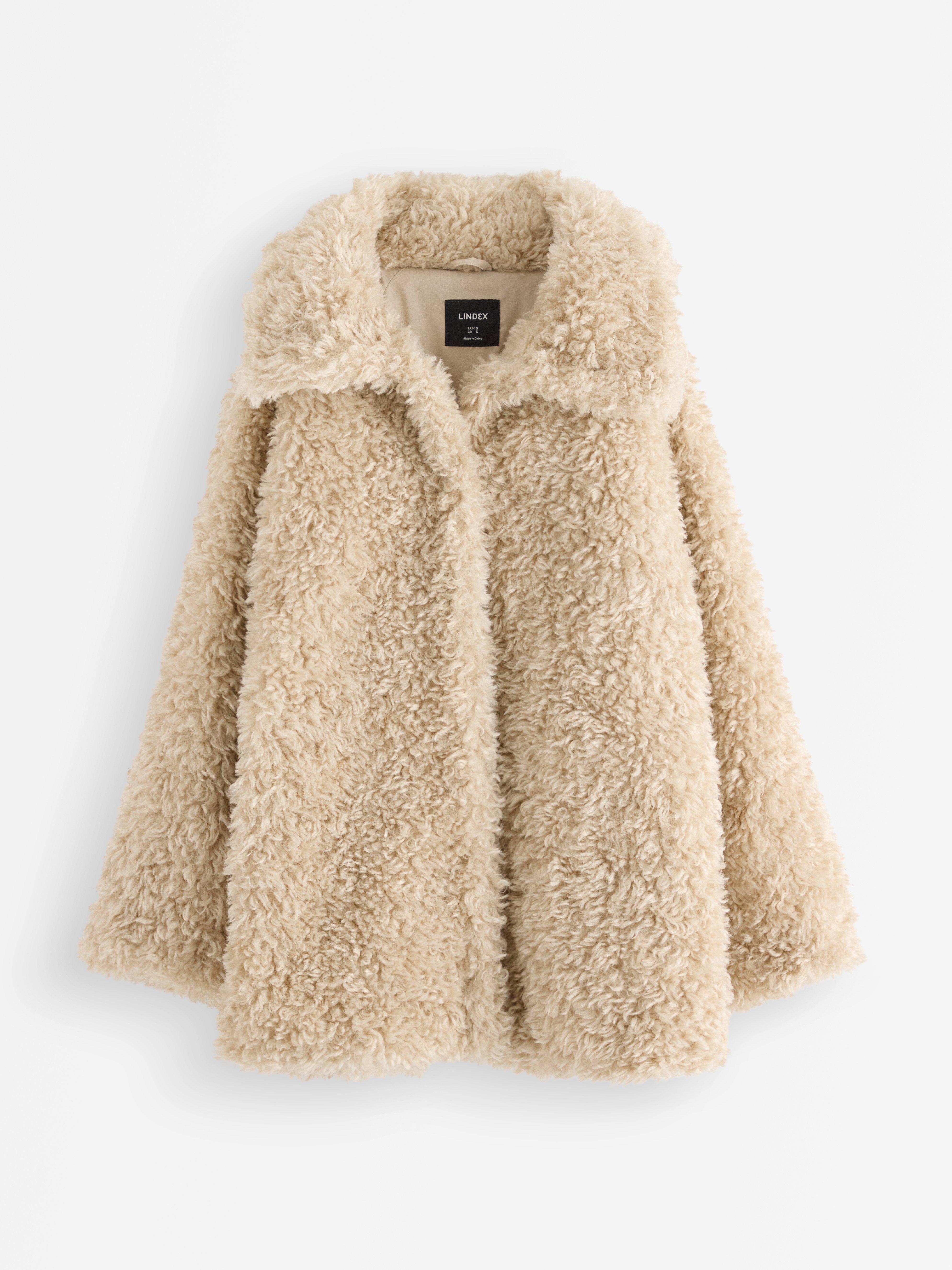 Jacket in faux fur | Lindex