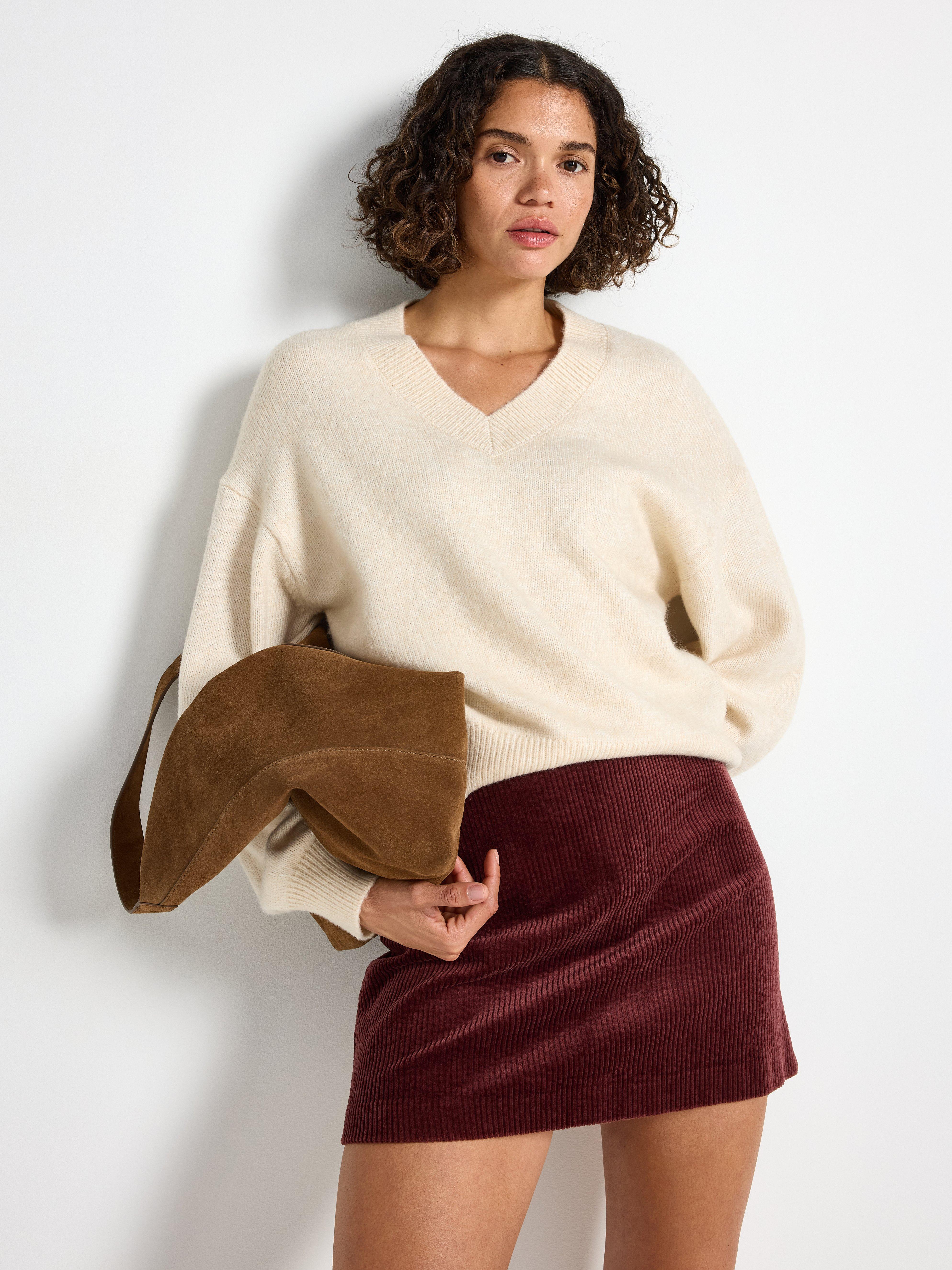 Mini skirt in corduroy | Lindex