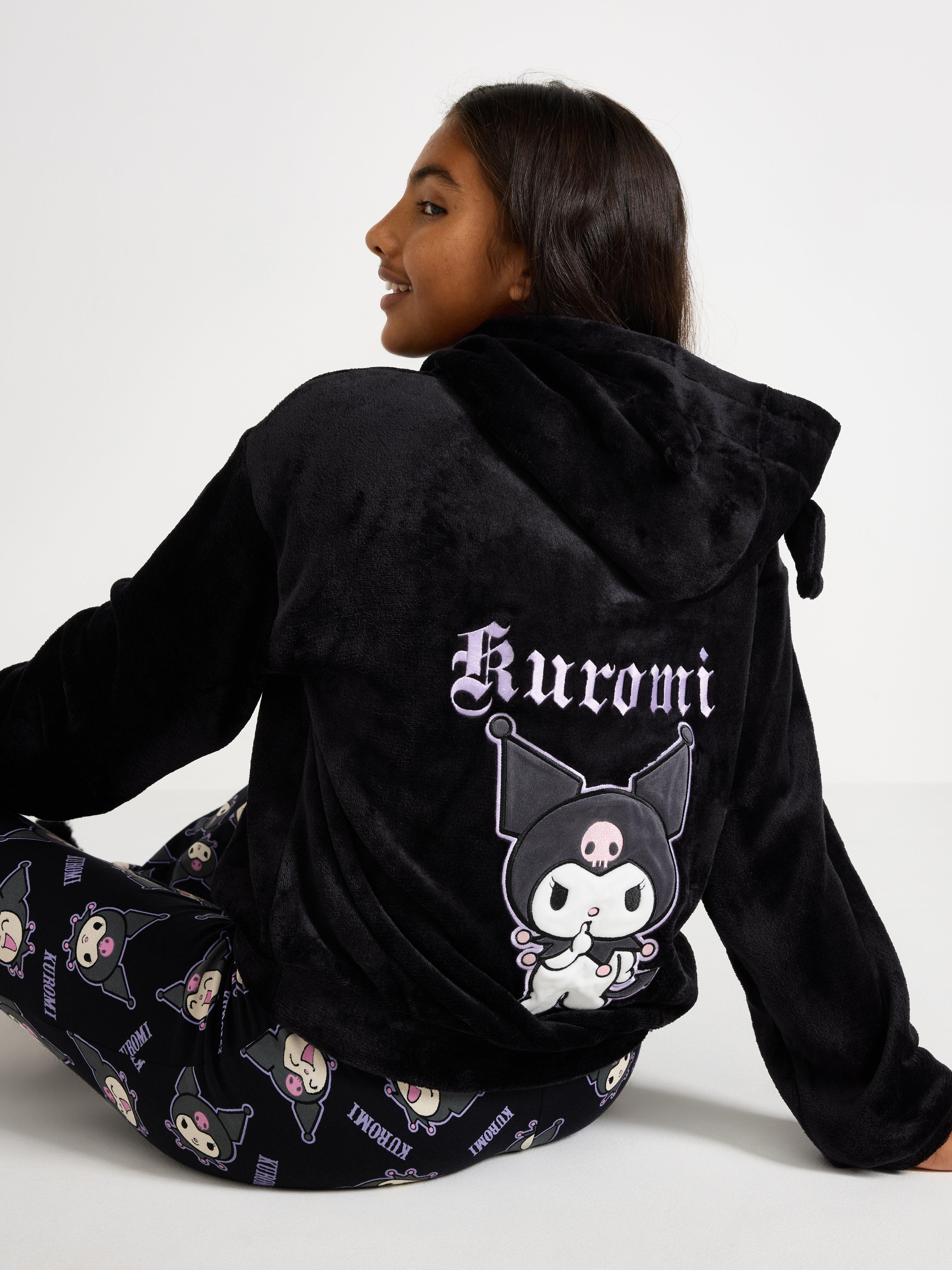 Kuromi hoodie in pile | Lindex