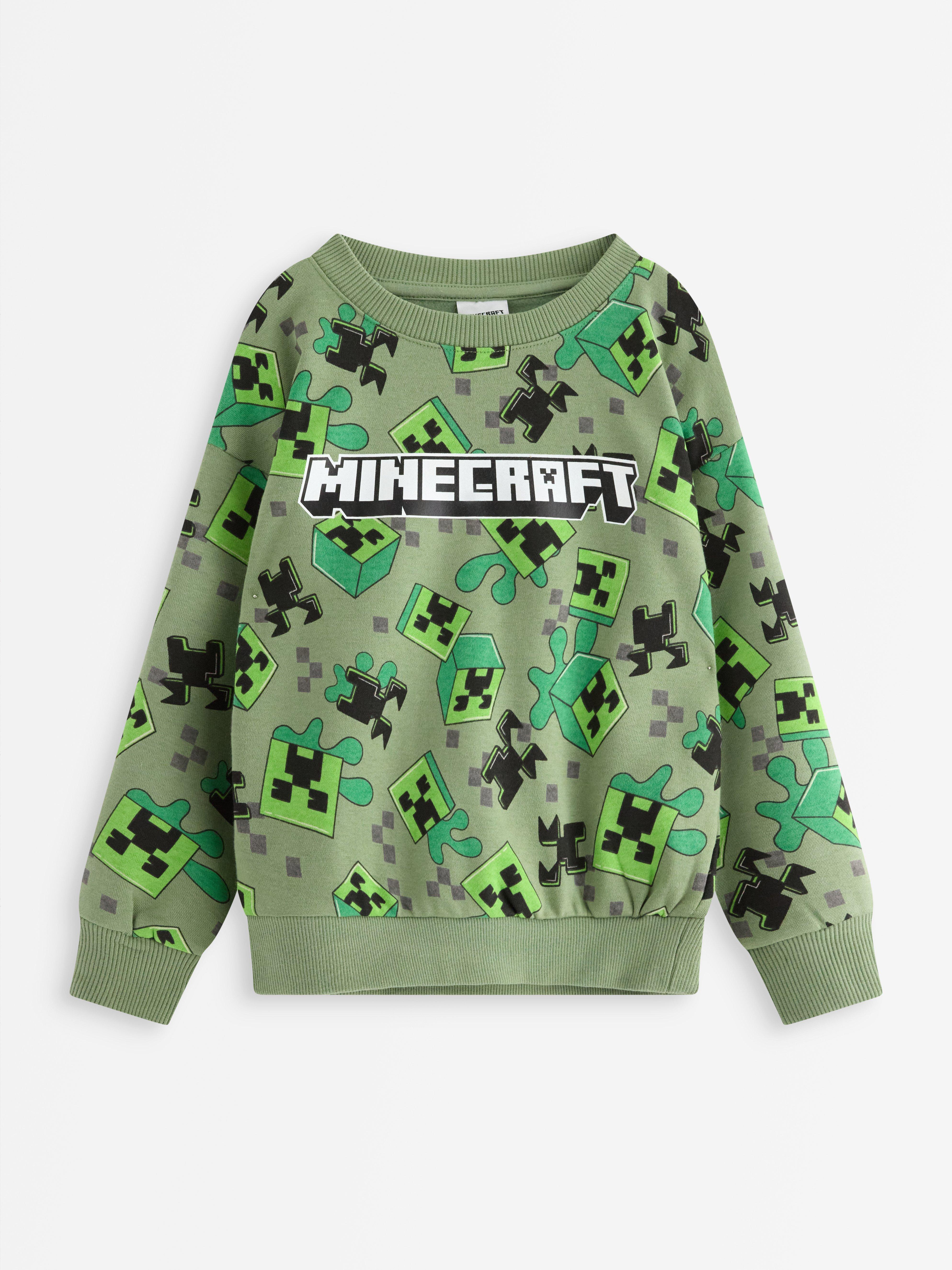 Pull Minecraft - sweat à capuche - noir - taille 140 cm / 10 ans