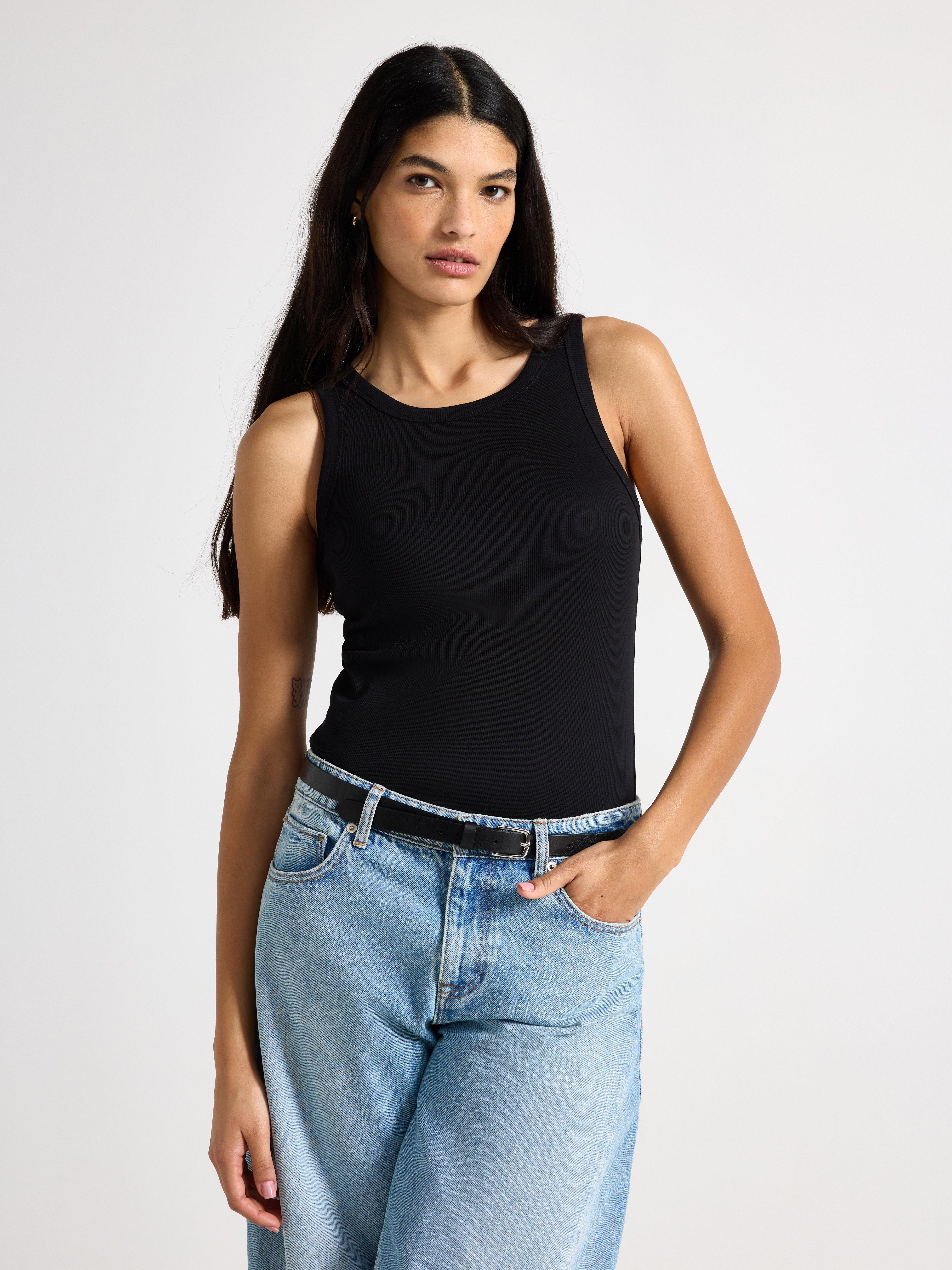 Ribbed tank top | Lindex