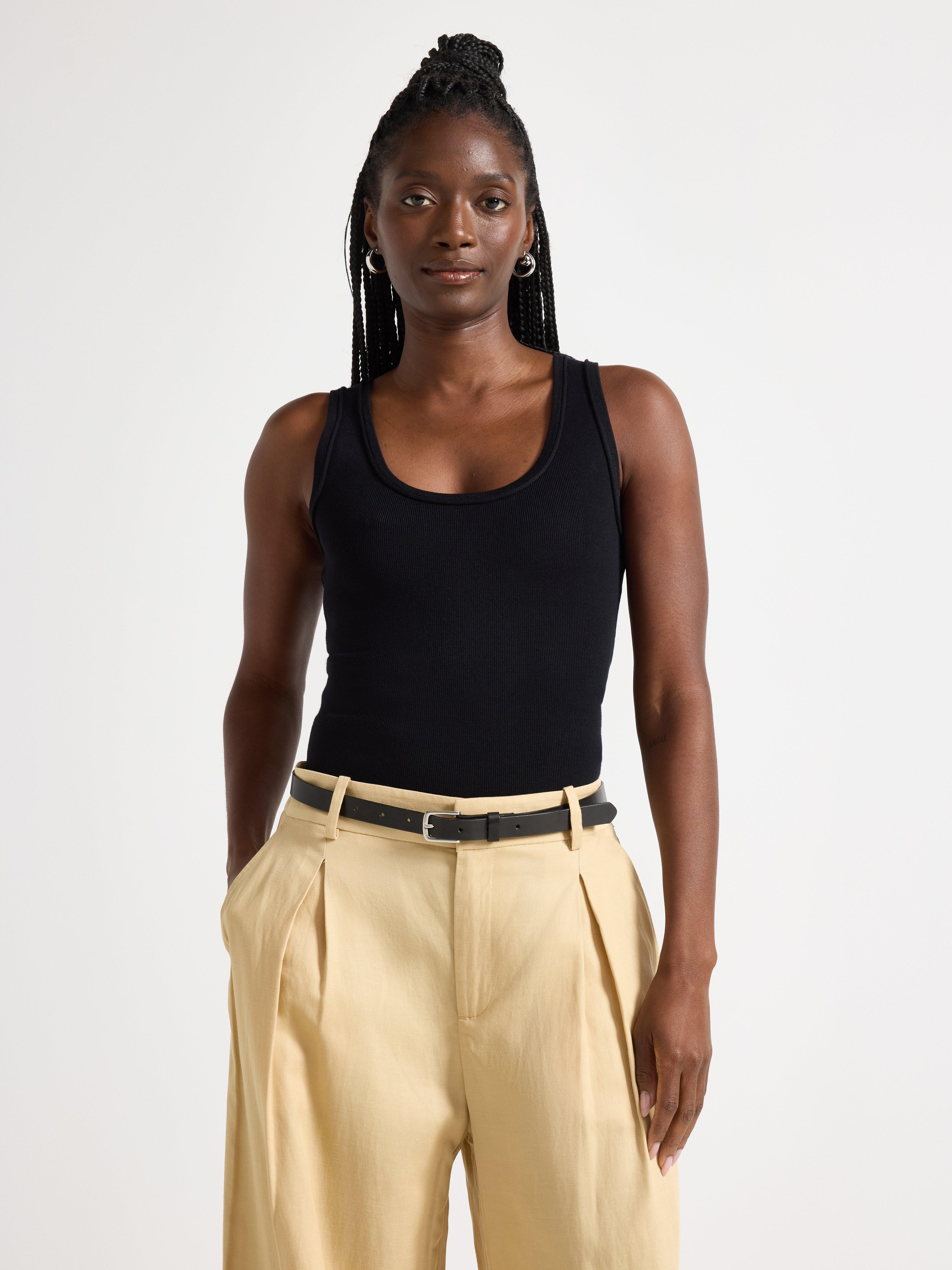 Fine-knit tank top | Lindex