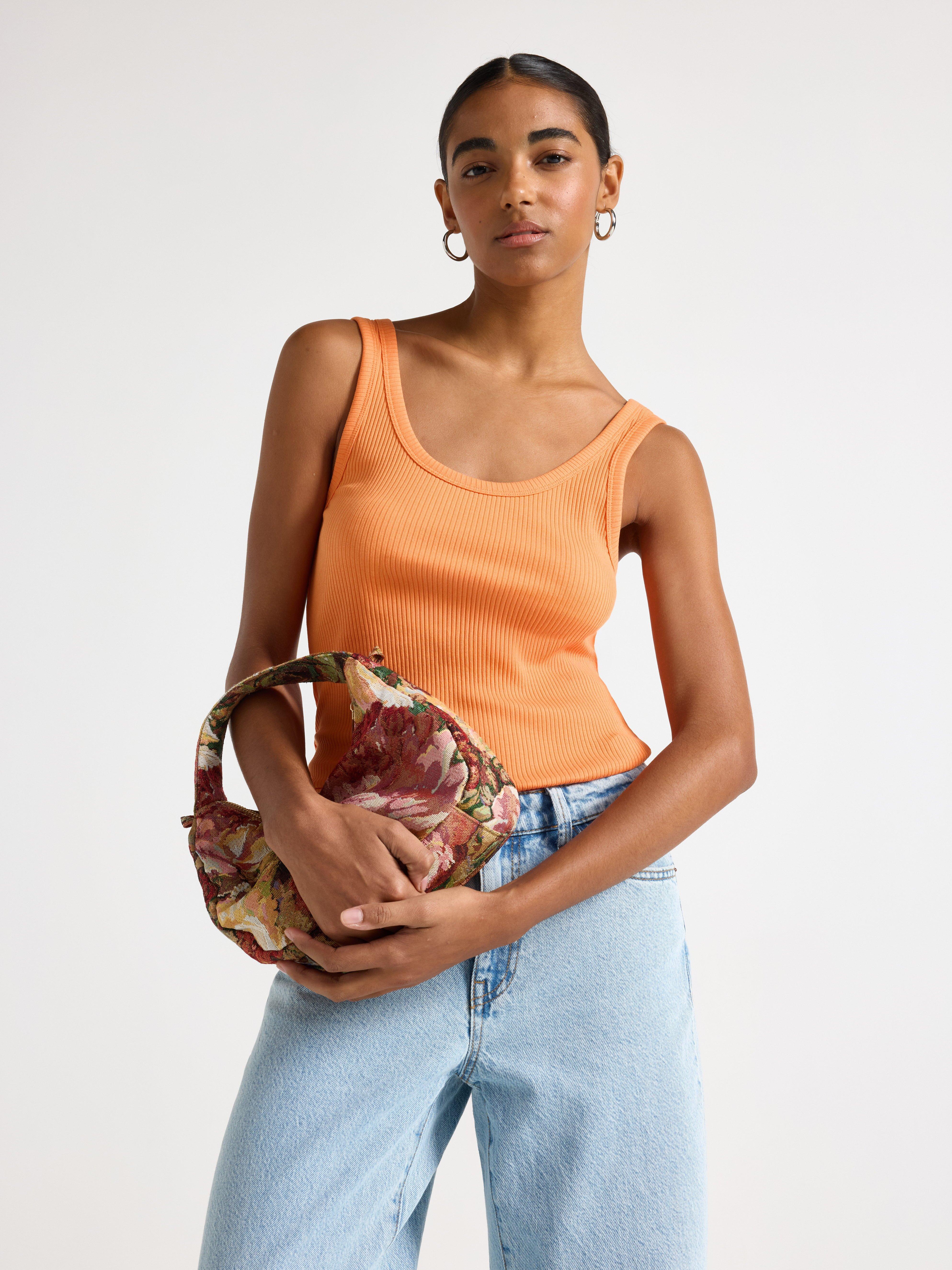 Ribbed tank top | Lindex