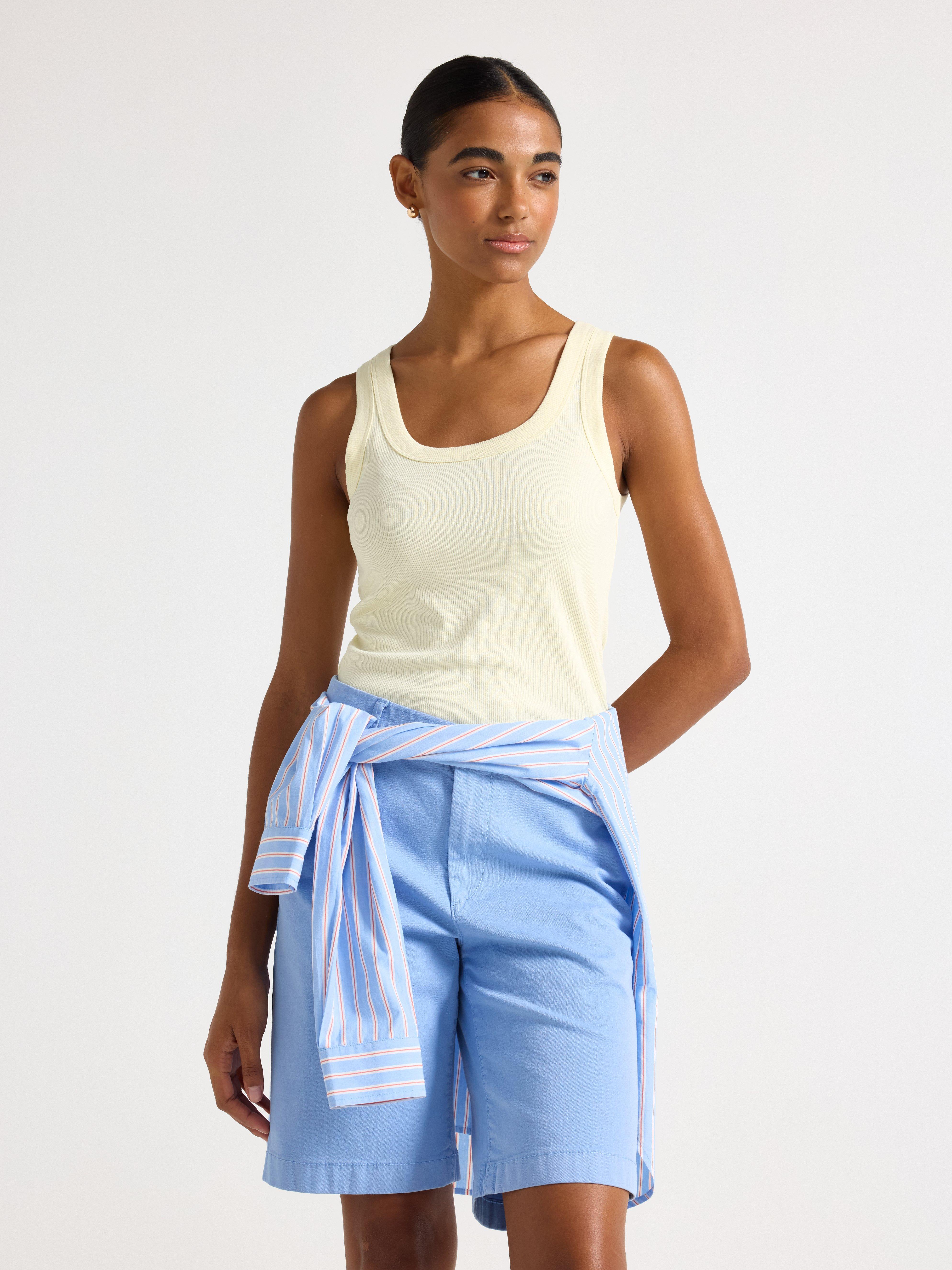 Ribbed tank top | Lindex