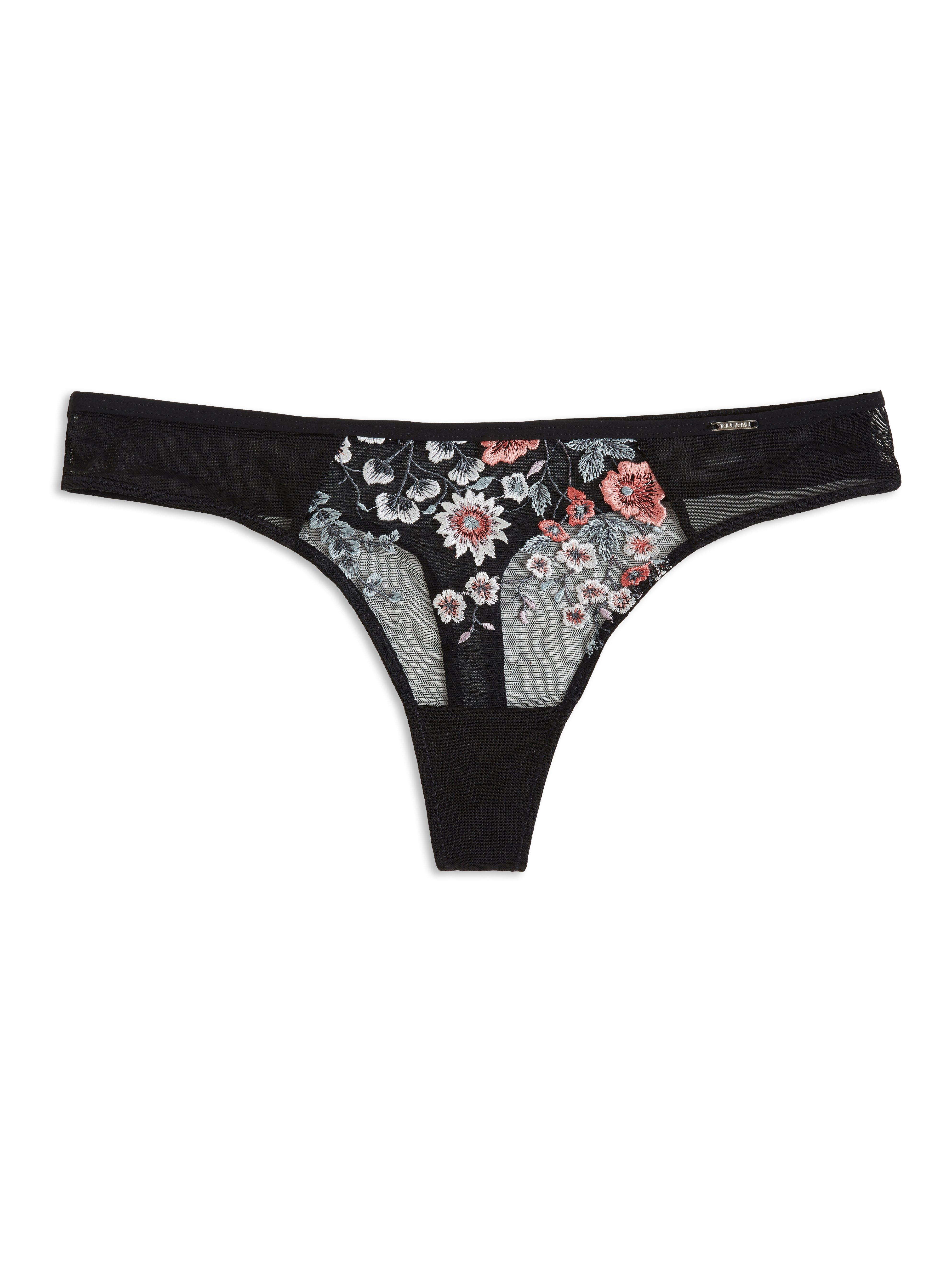 Thong Low with Embrodery | Lindex Europe