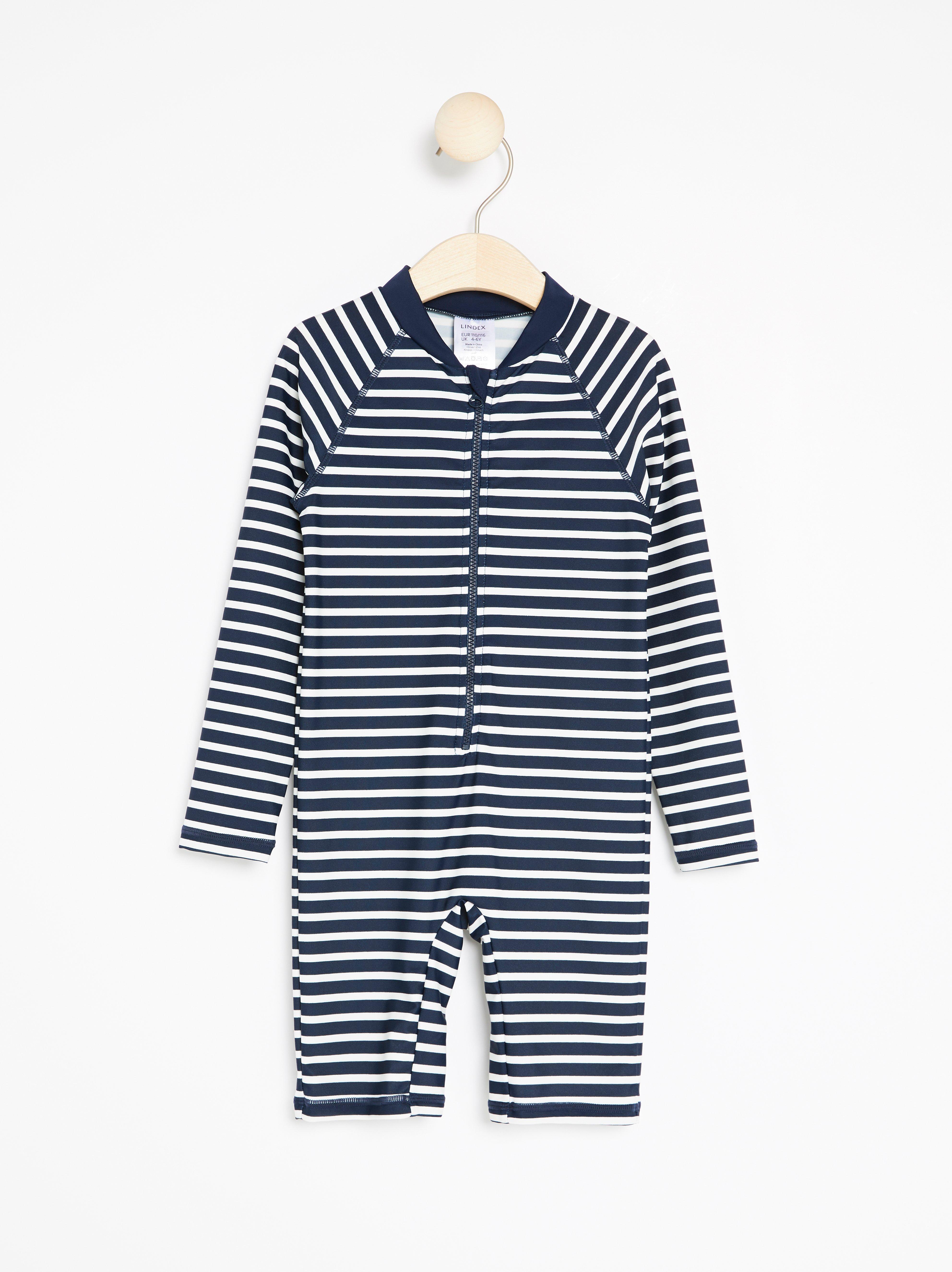 Striped sun protection suit with UPF 50+ | Lindex UK