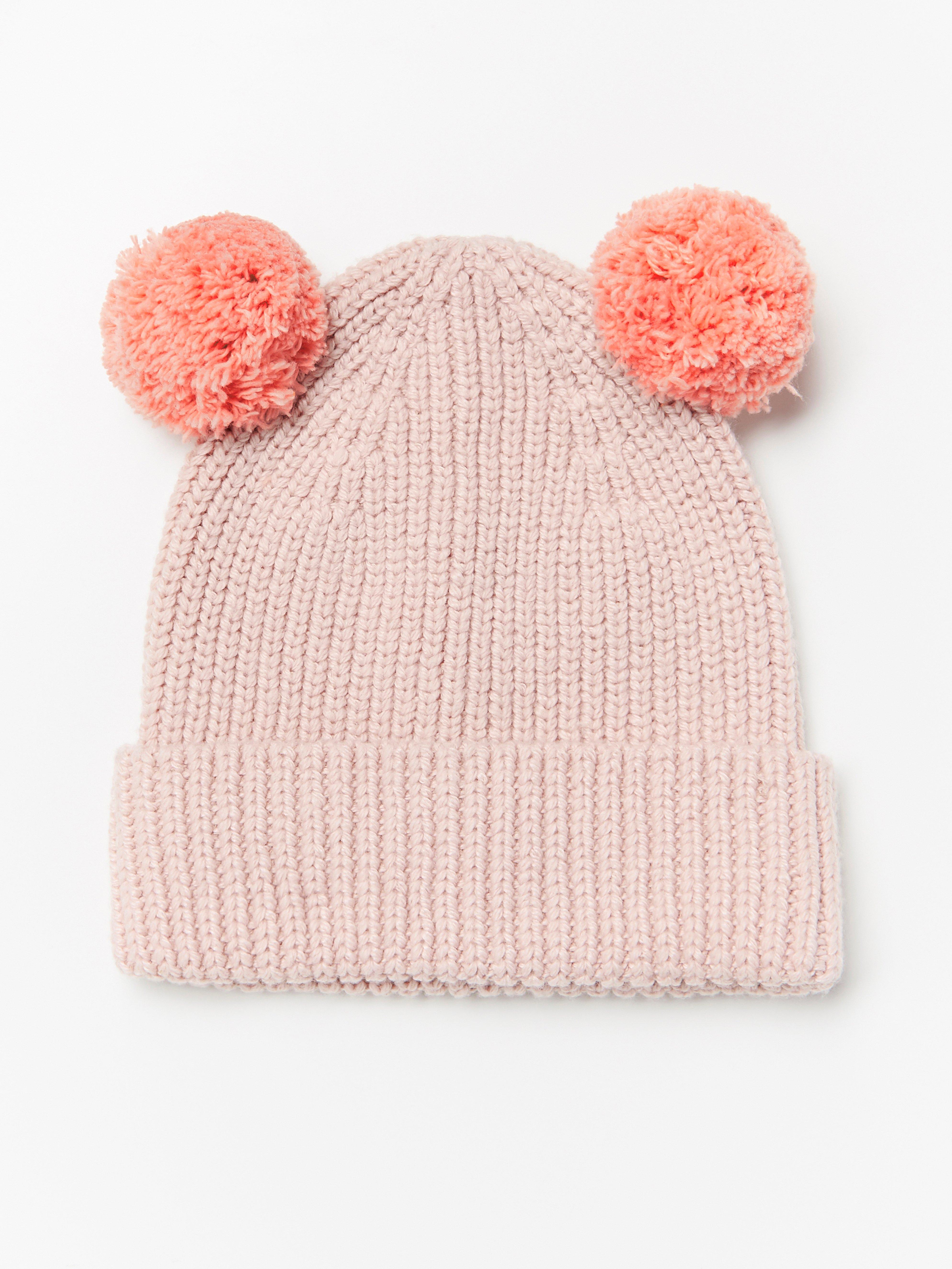 「pompom」 Knitted cap with pom poms | Lindex