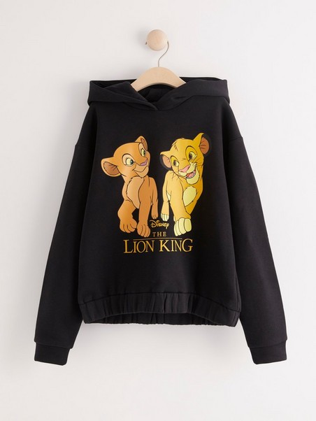 Hooded sweatshirt with Disney Lion King print