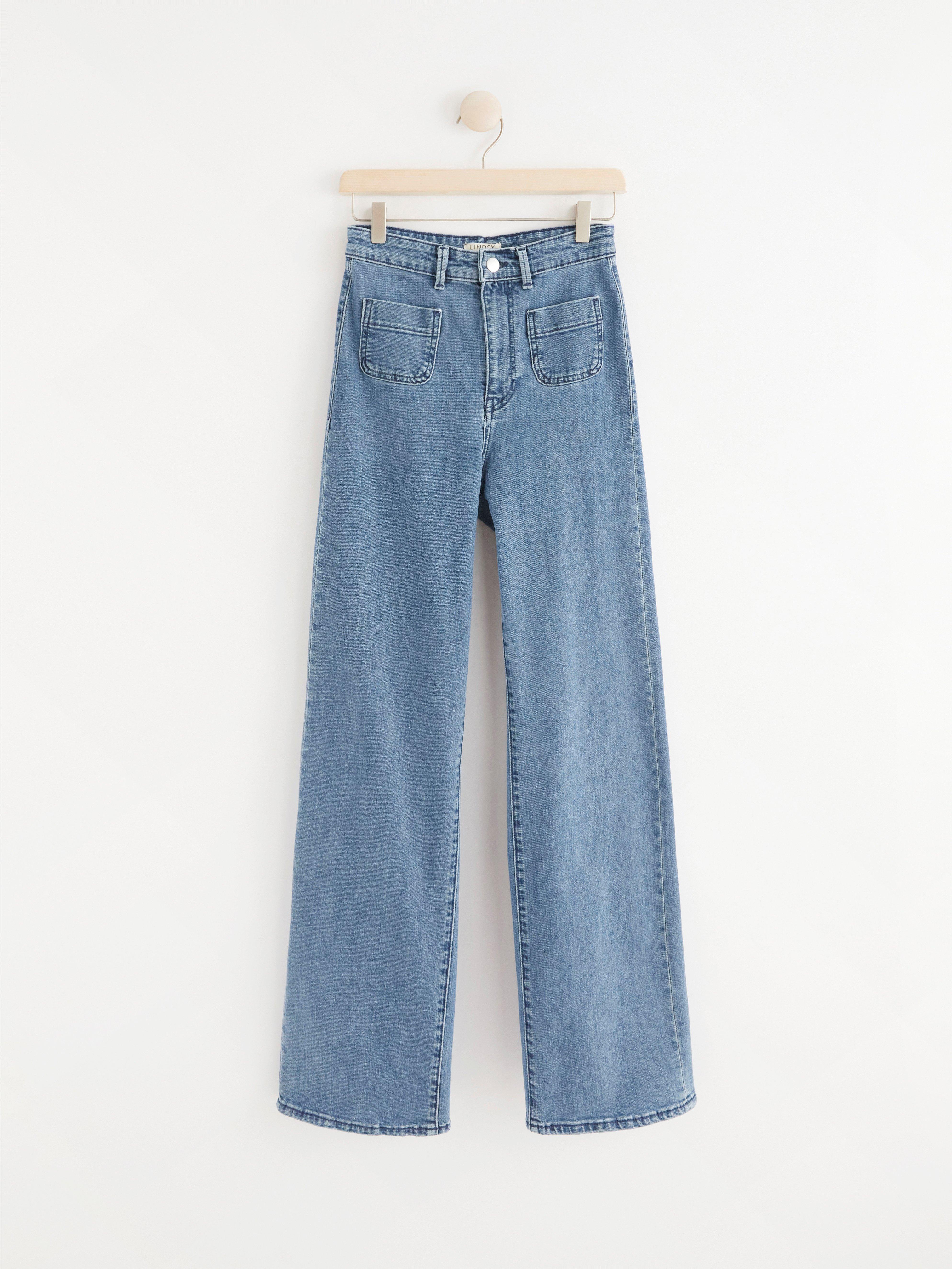 JACKIE Extra wide high waist jeans | Lindex