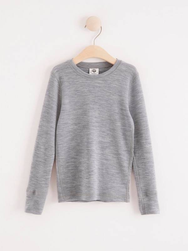 Long-sleeved top in merino wool | Lindex Long-sleeved top in merino wool | Lindex