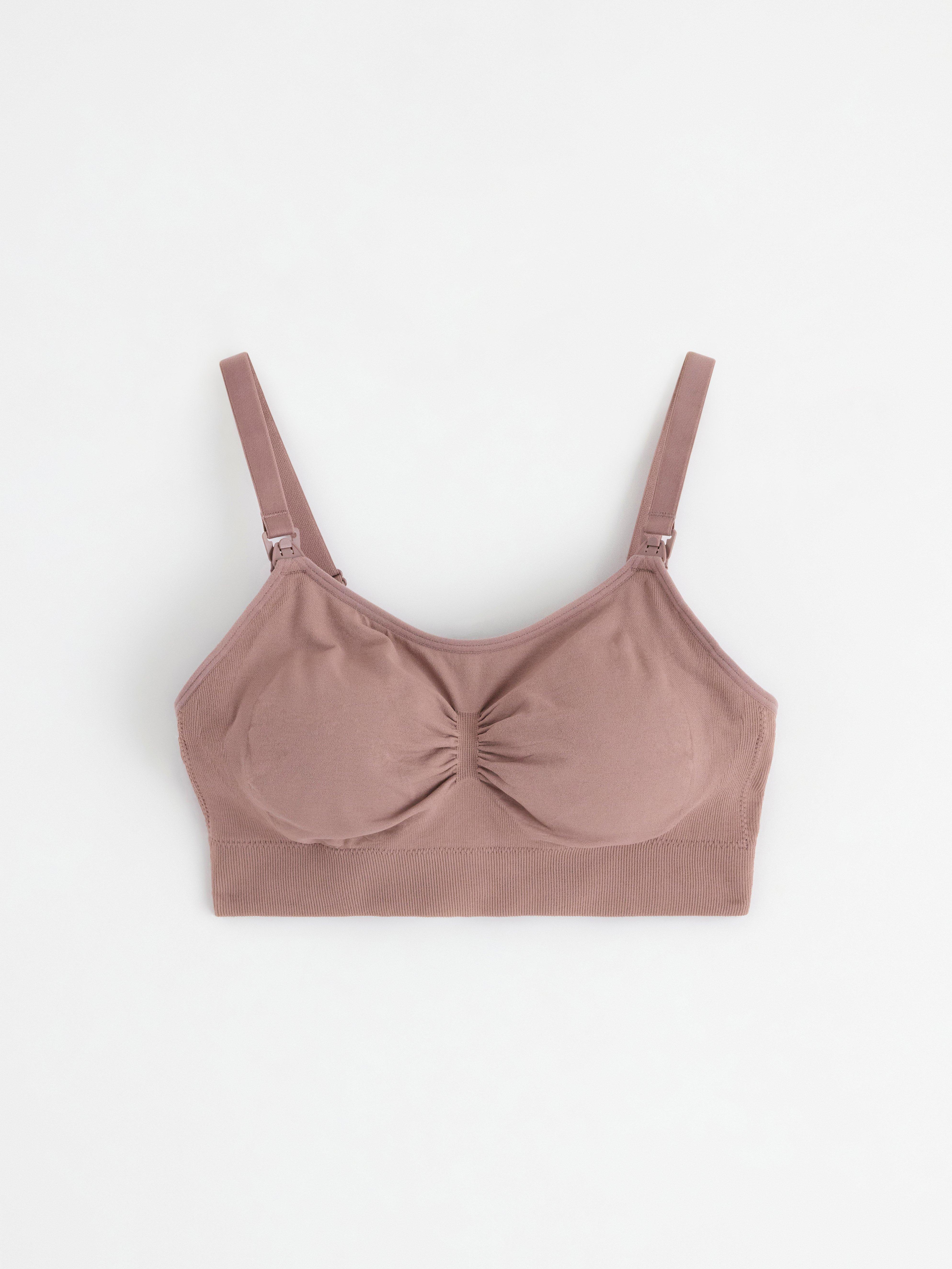 Pullover Lace Maternity and Nursing Bra Rugby Tan Small | A Pea in the Pod