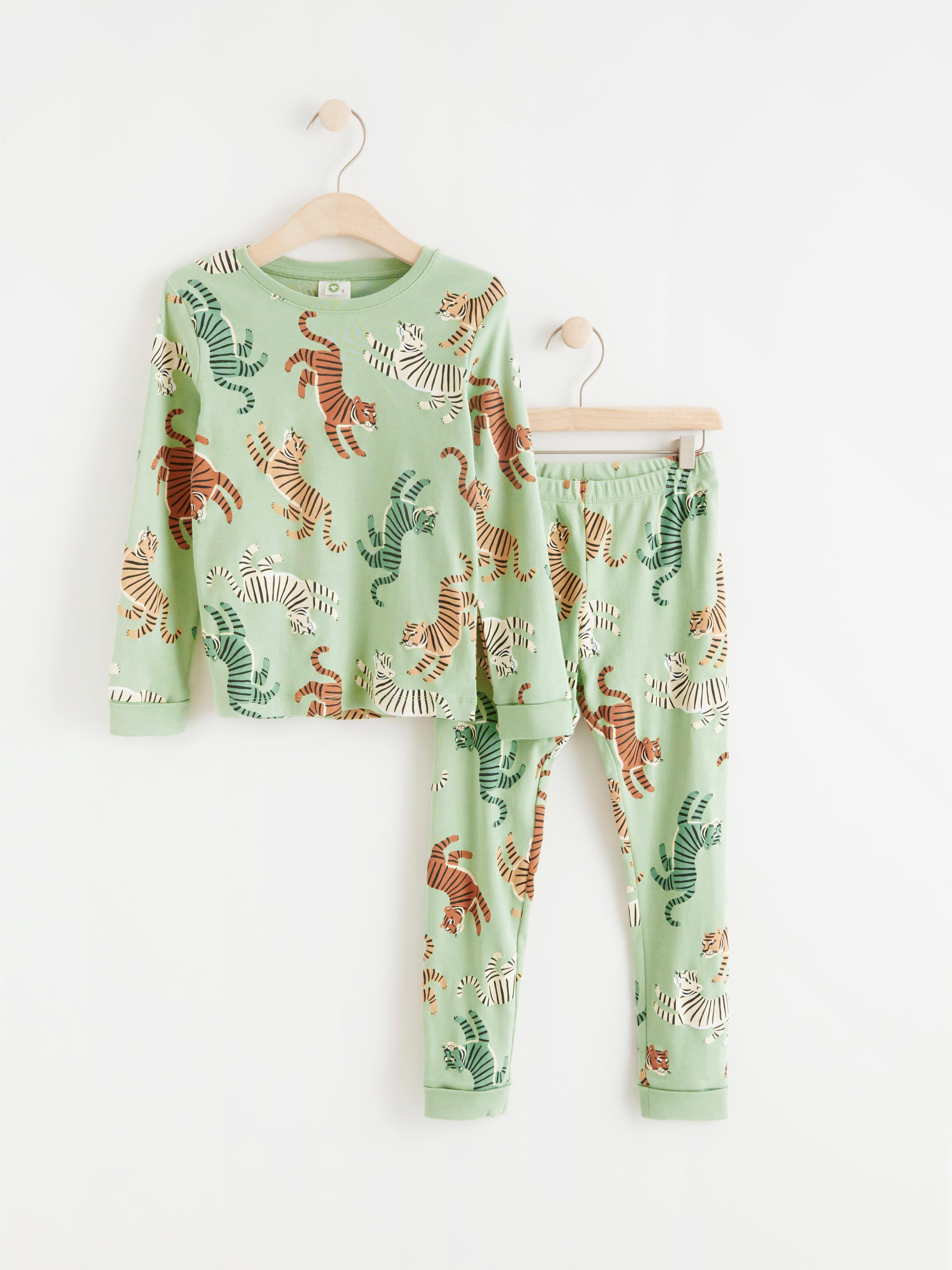 Pyjama set with tiger print | Lindex