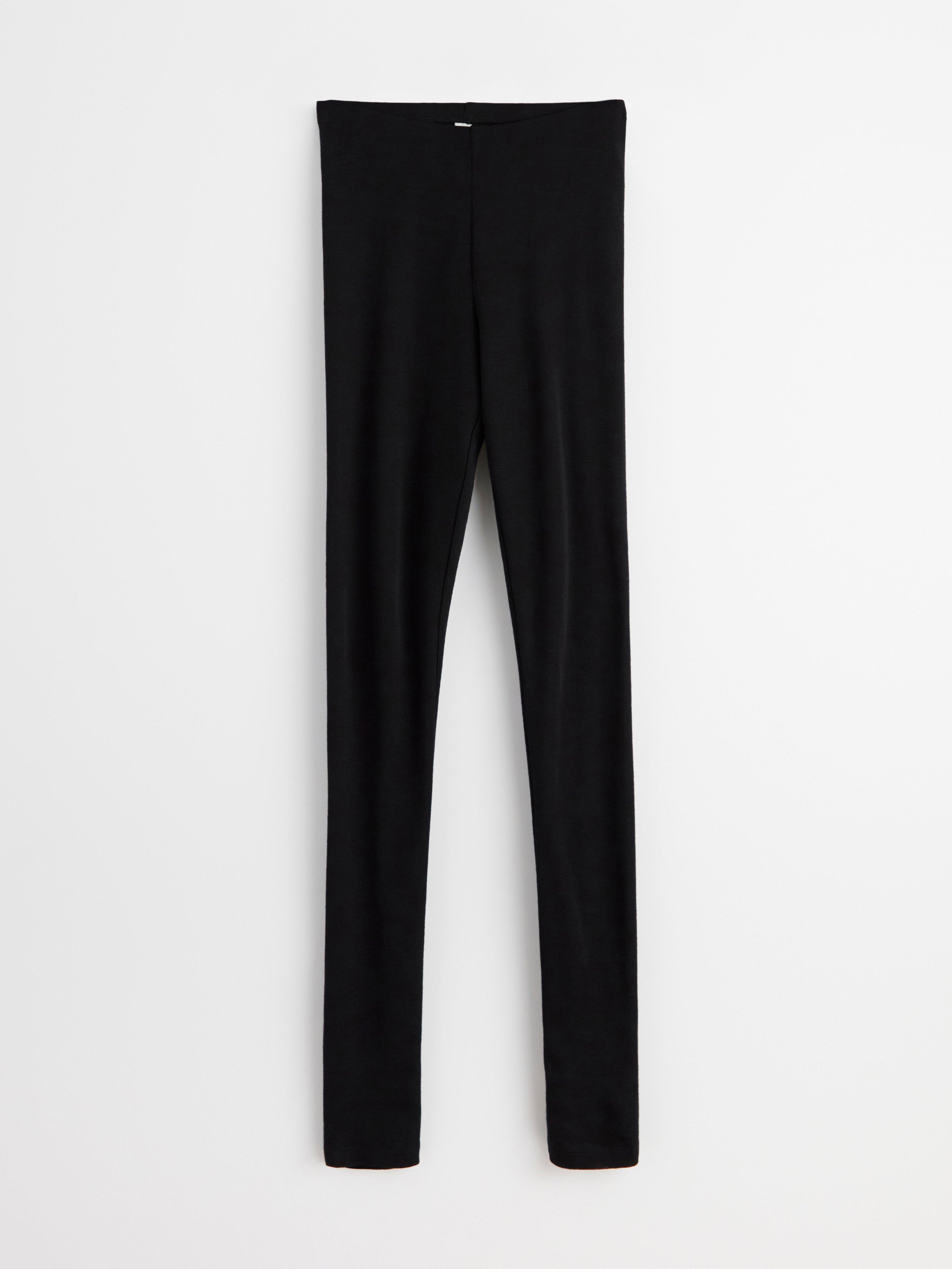 Lindex 100% merino wool base layer legging in black