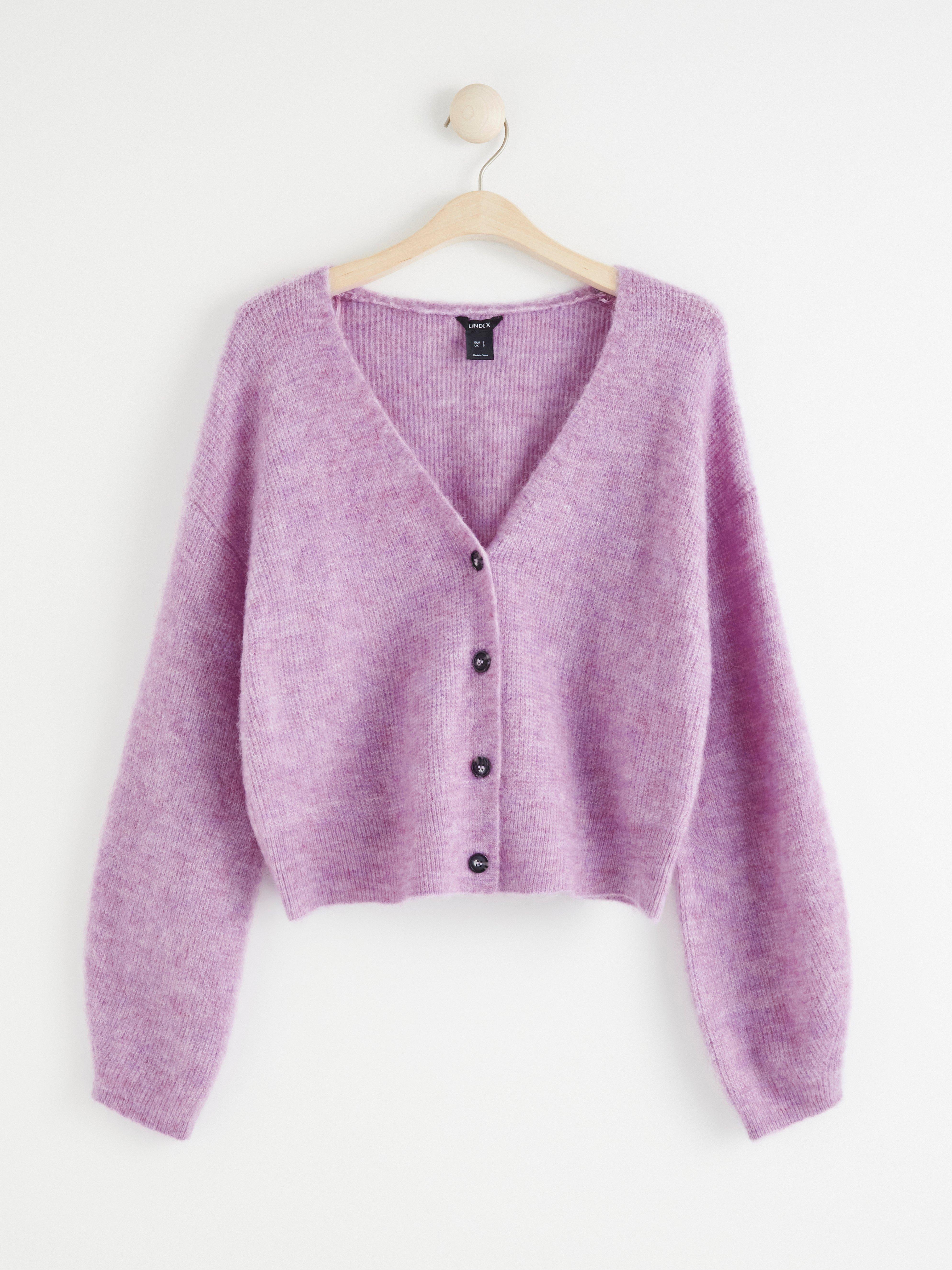 WOOL SILK BLENDED LIGHT CARDIGAN