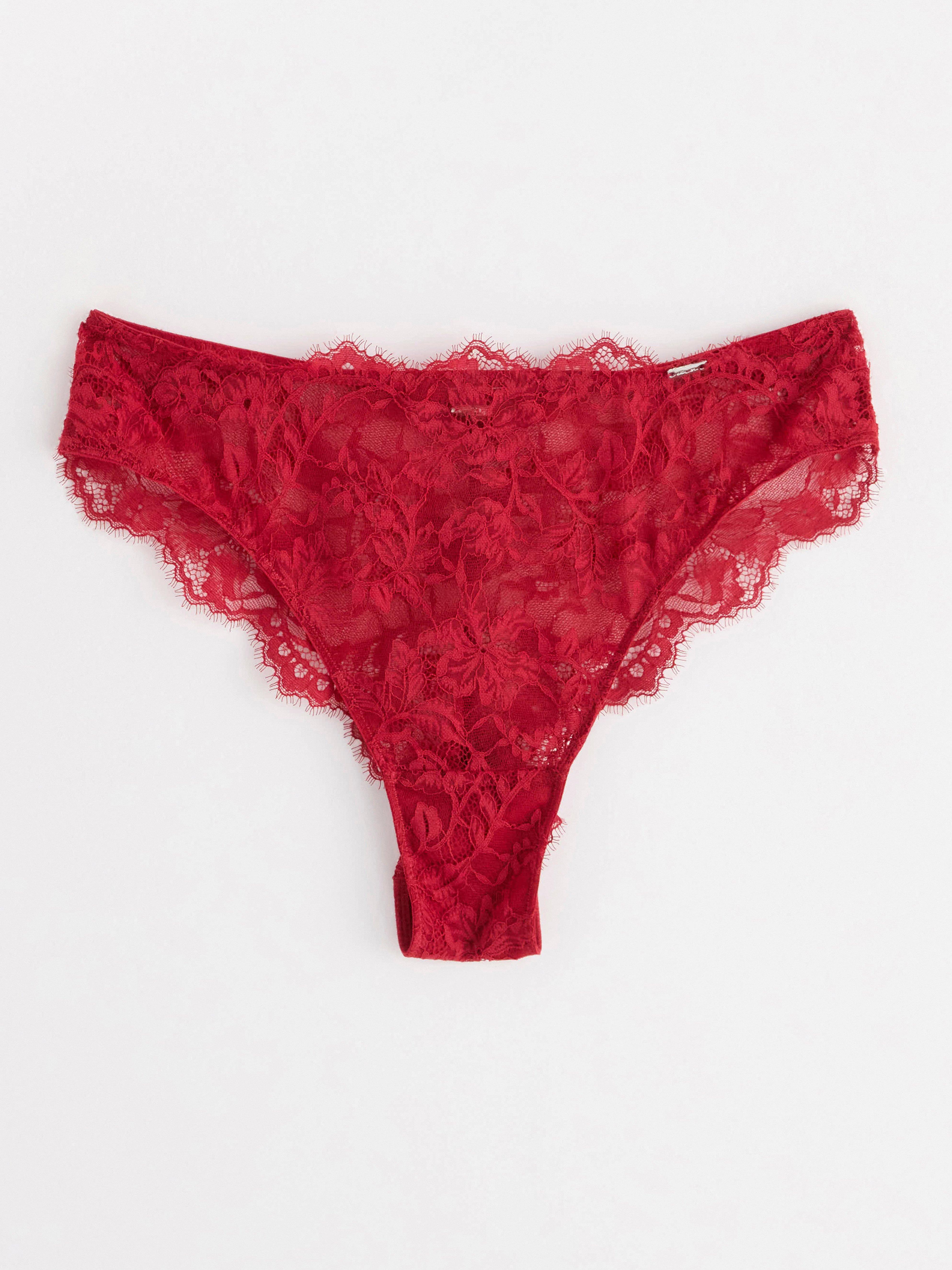 Women's No Boundaries Micro Thong XXXL (21) Red Panties Underwear NWT