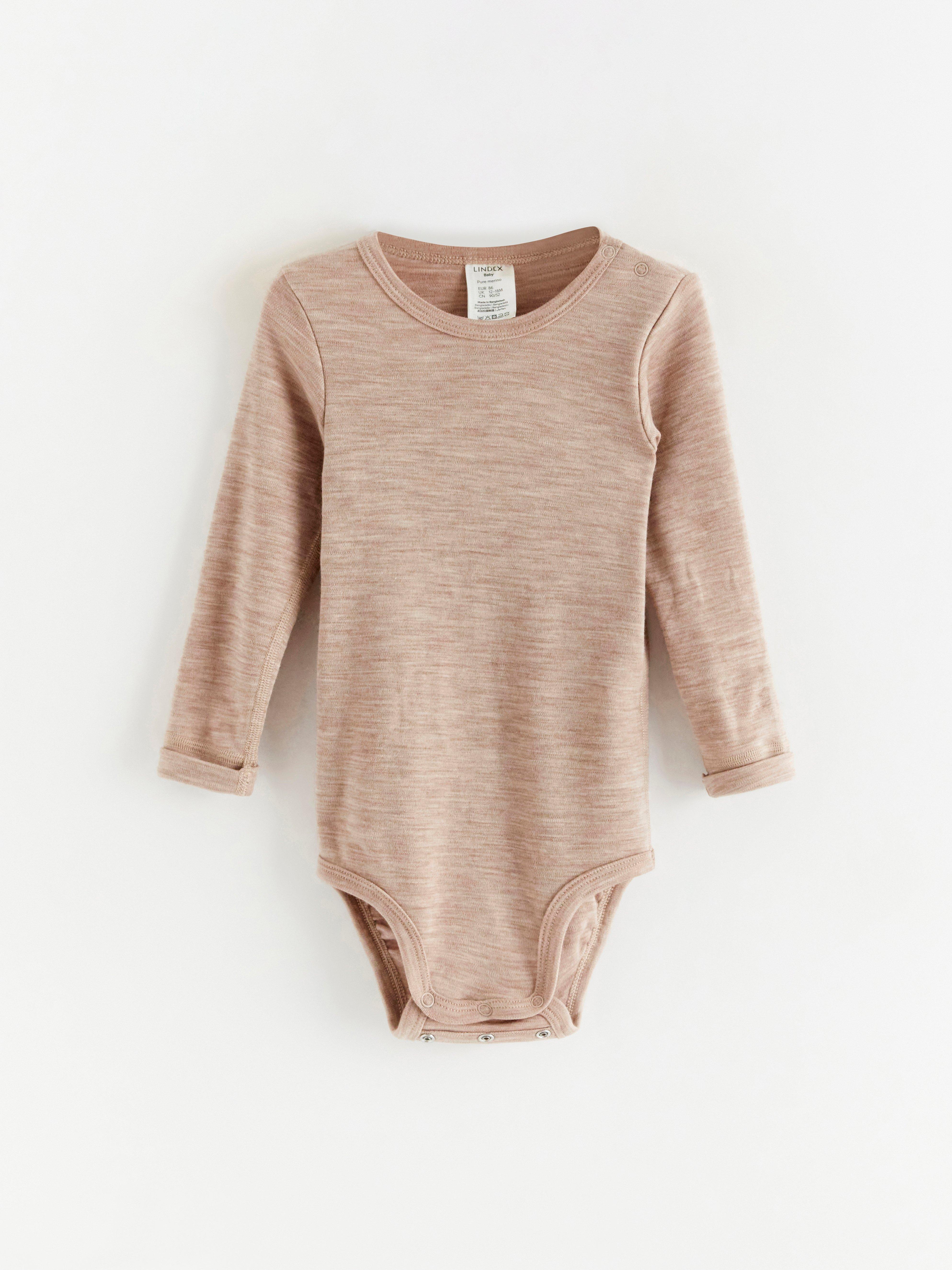 Merino Long Sleeve Bodysuit Gumdrop main image 0