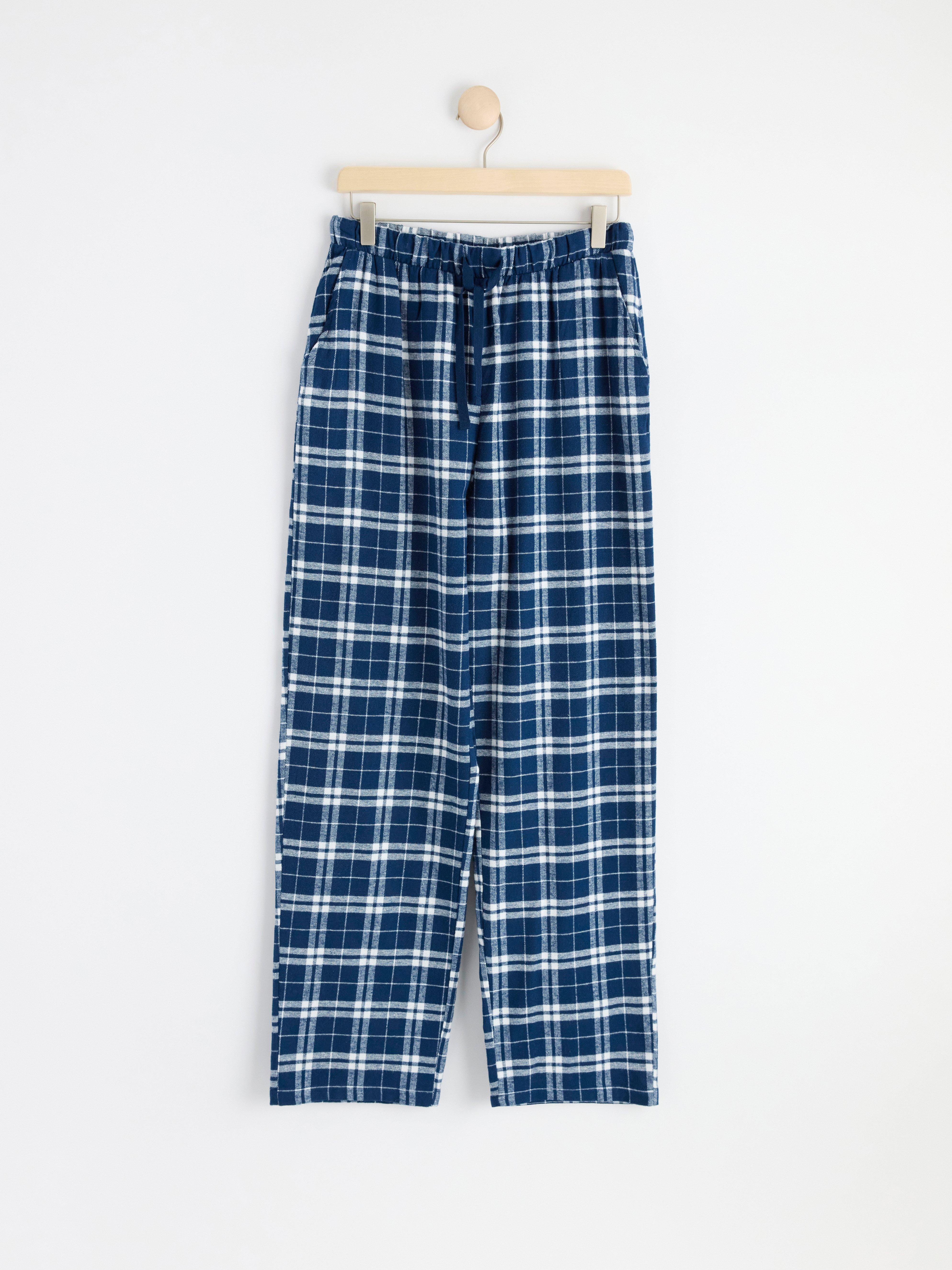 Flannel pyjama trousers | Lindex
