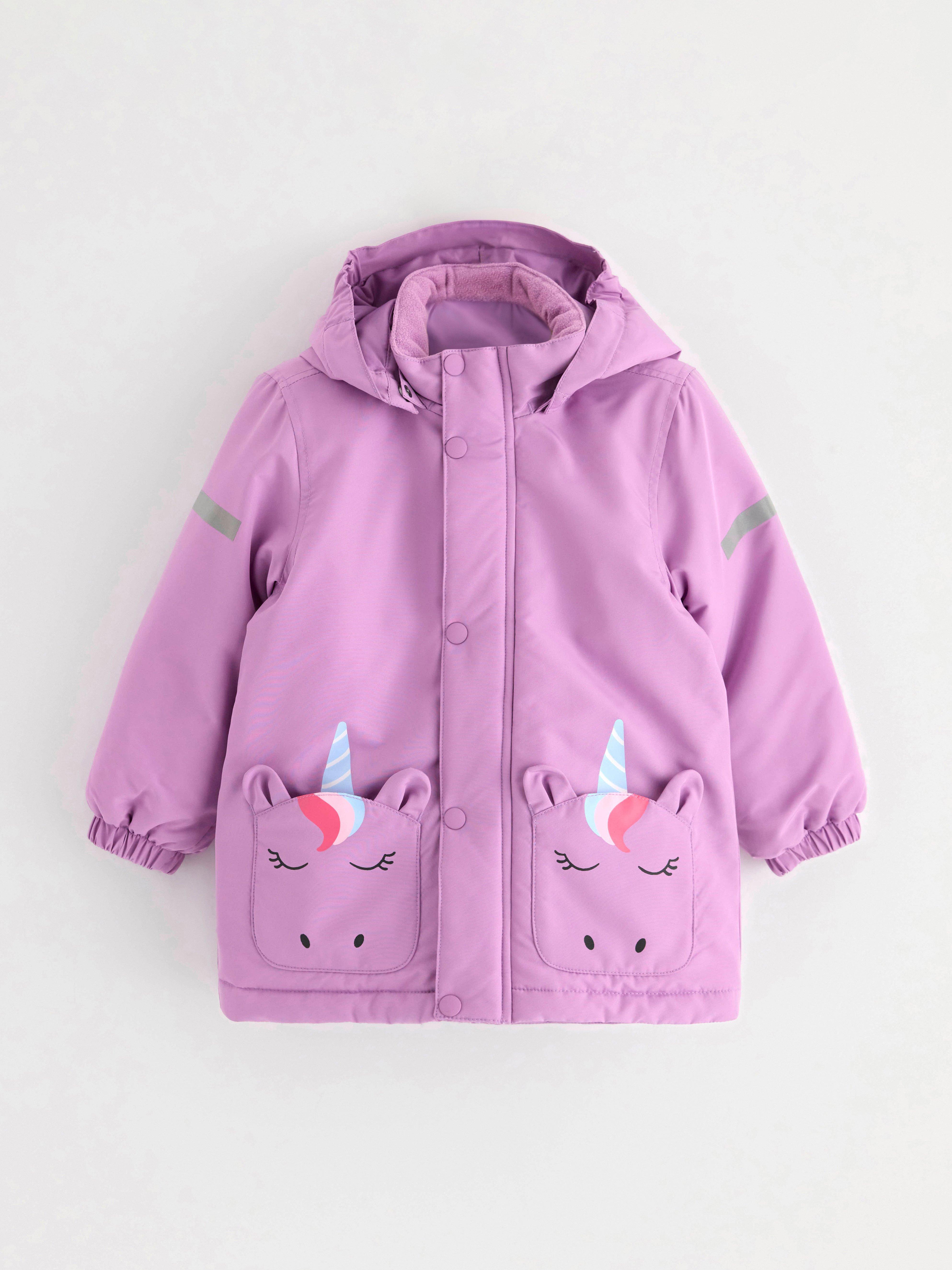 Carters unicorn rain hot sale jacket