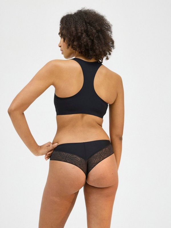 The Female Company Period Underwear - Brazilian Basic Black Light