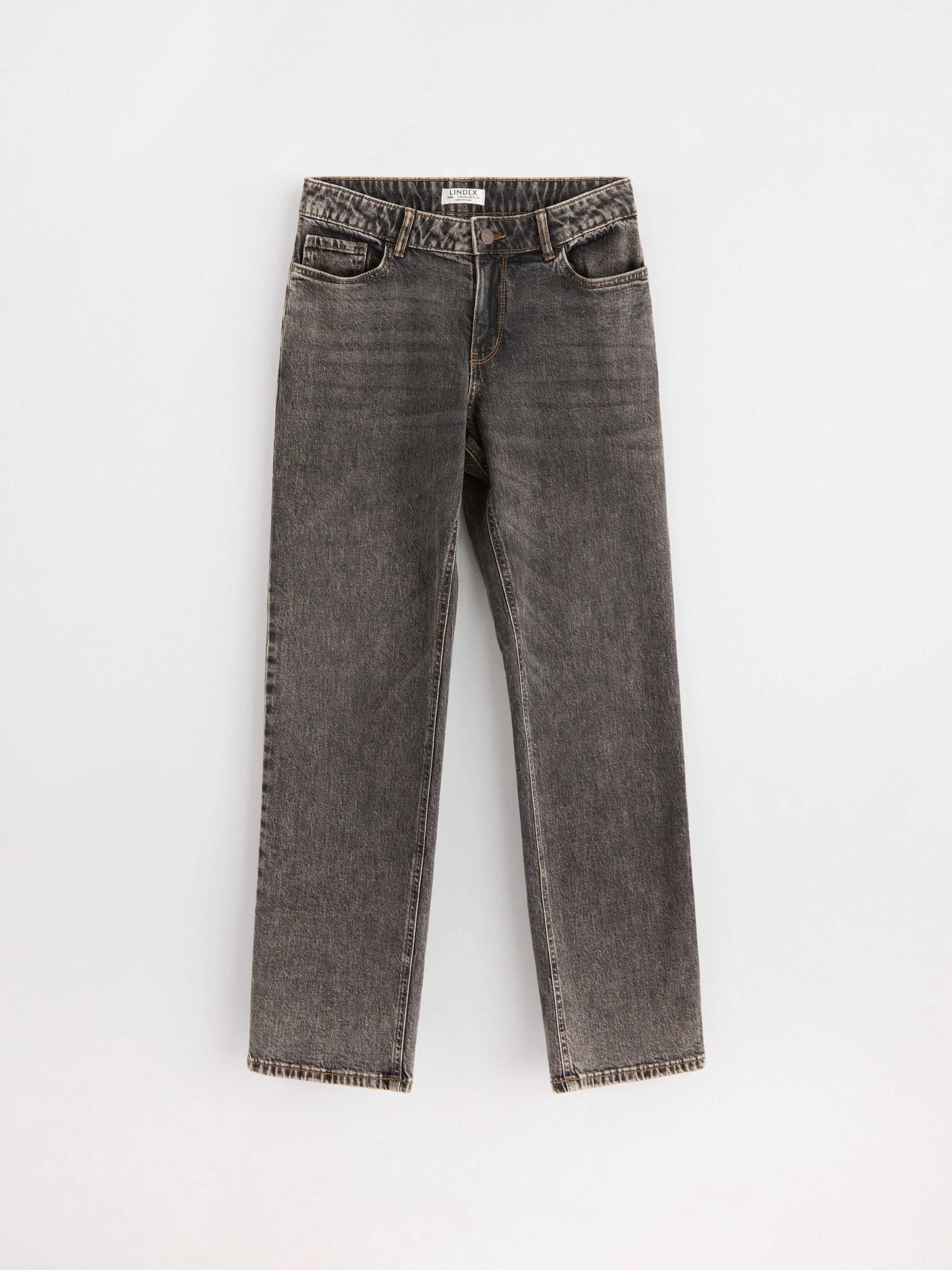 STELLA-jeans med rette ben og normalt liv | Lindex