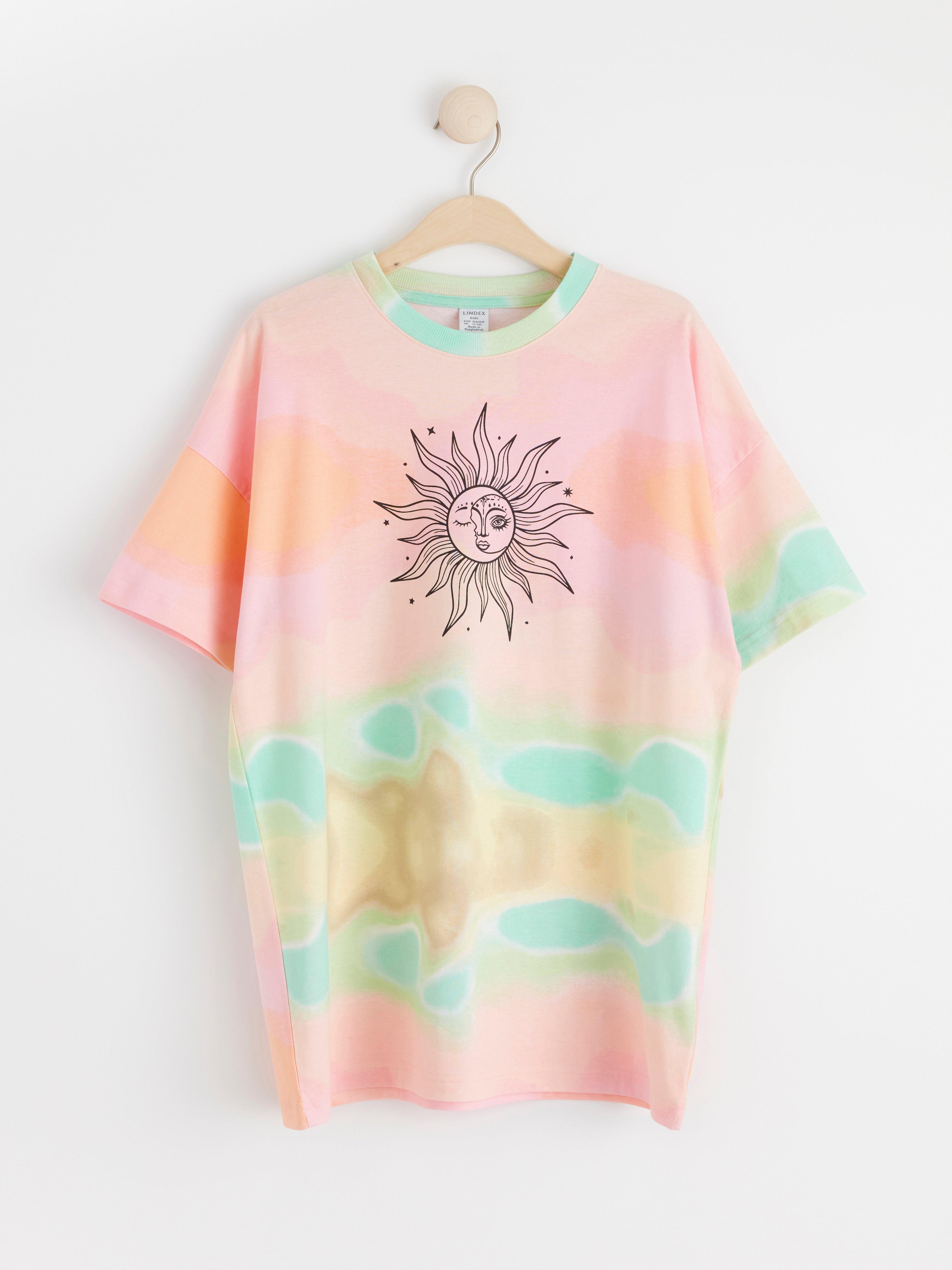 Oversized t-shirt med tryck | Lindex