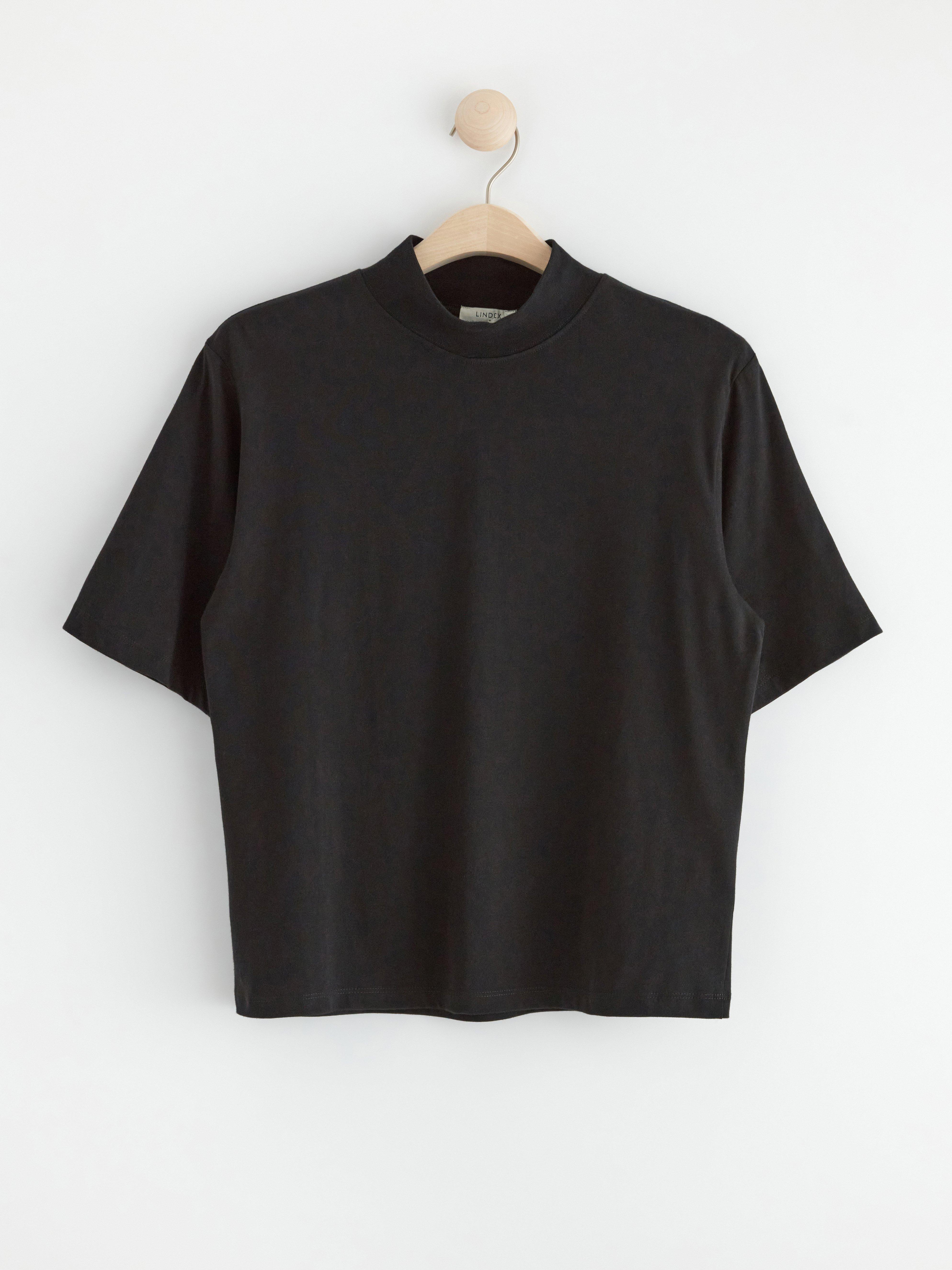 Short sleeve top with mock neck Lindex