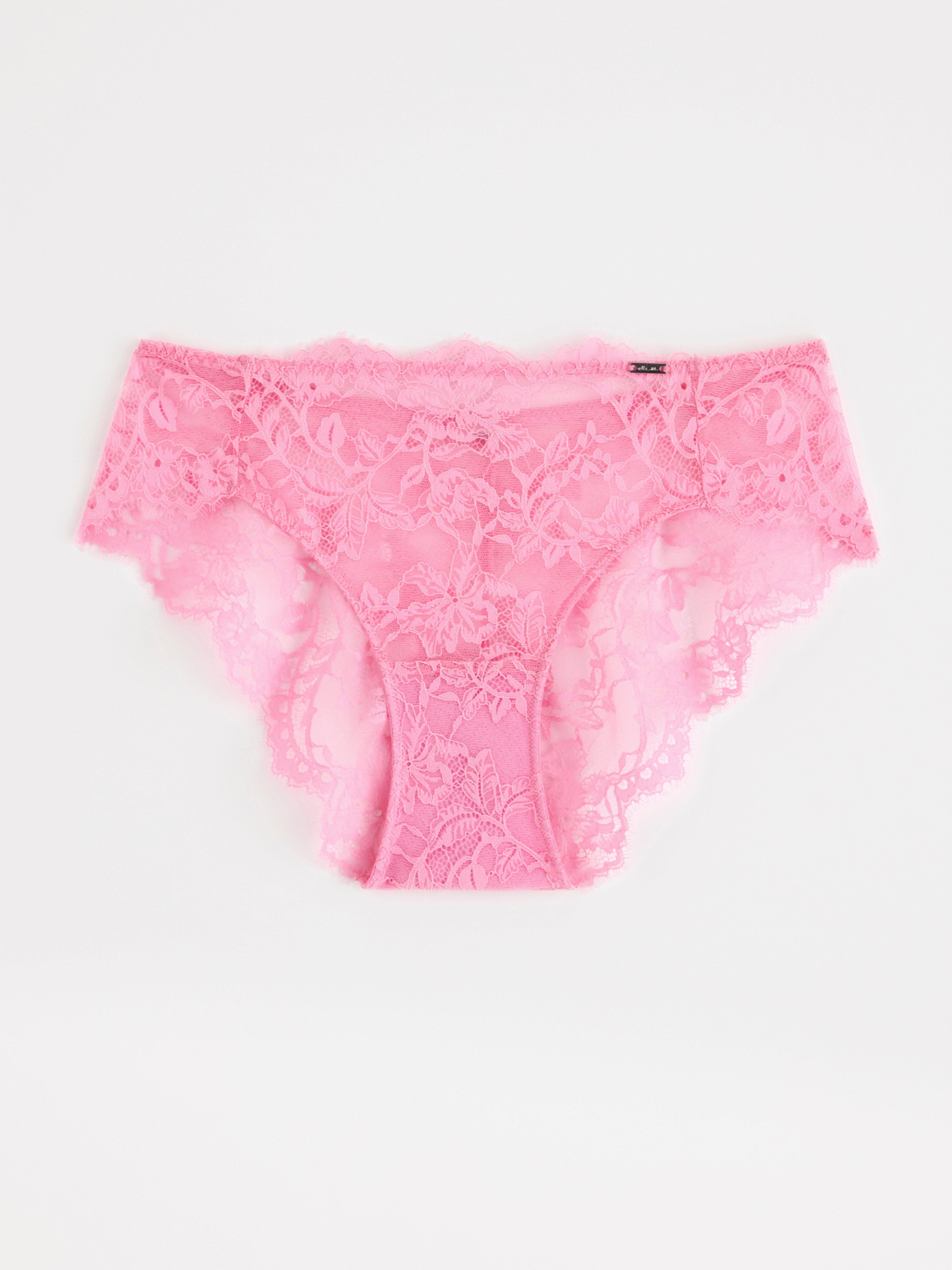 ella m – Brazilian midi briefs with lace