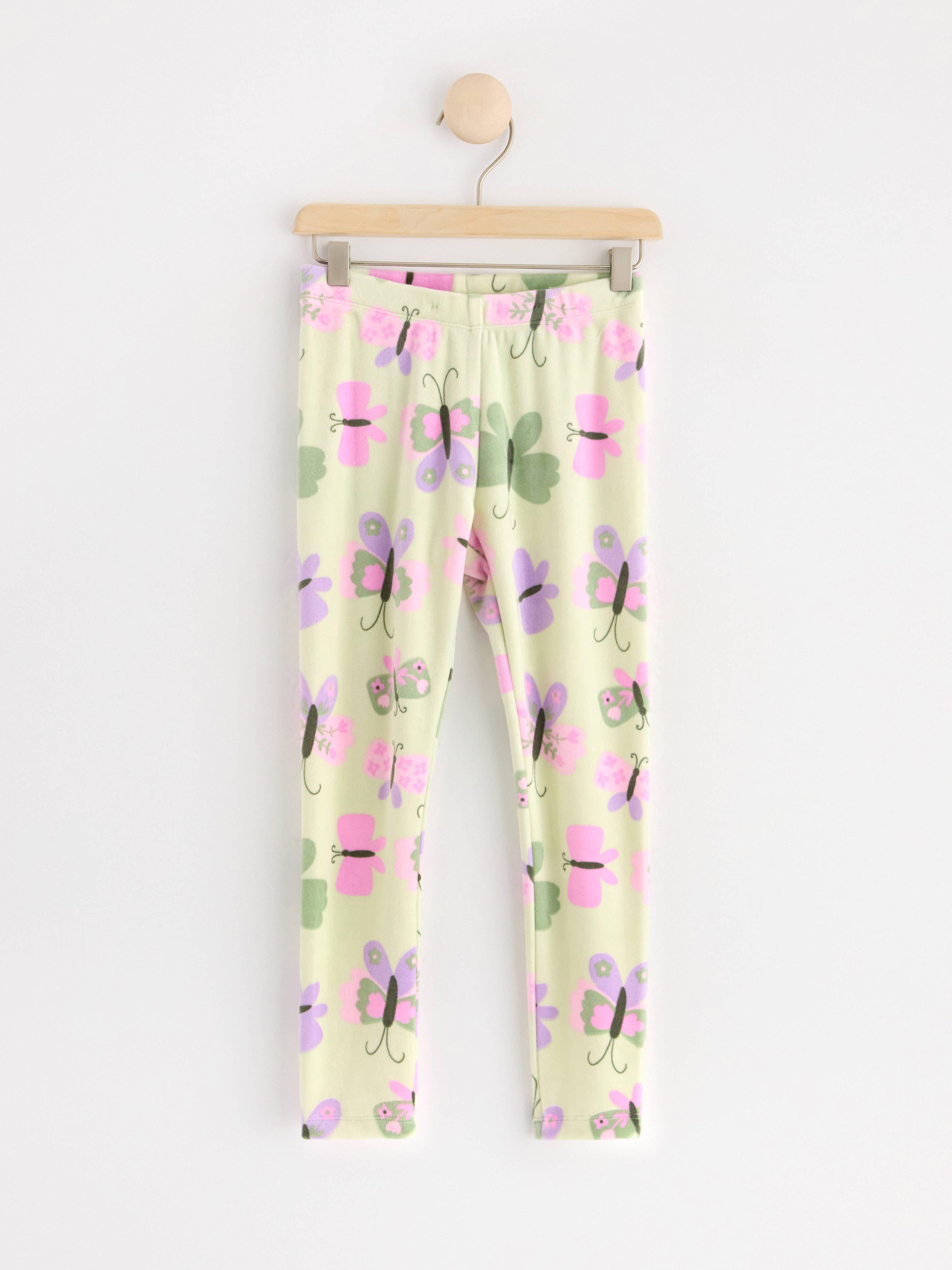 Velour Leggings with allover pattern | Lindex
