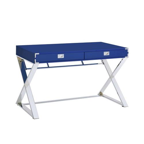 Evie Desk in Glossy Blue