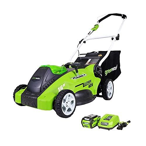 40V 16" Cordless Electric Lawn Mower 4.0Ah w/ Battery and Charger