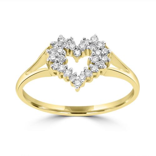 Diamond Heart Fashion Ring