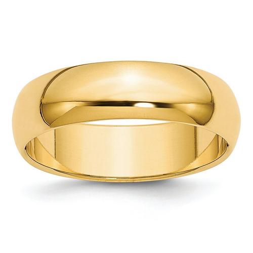 6mm Gold Band