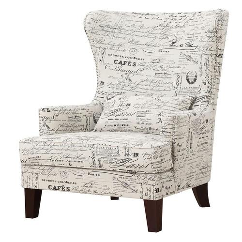 Kori Accent Chair - French Script