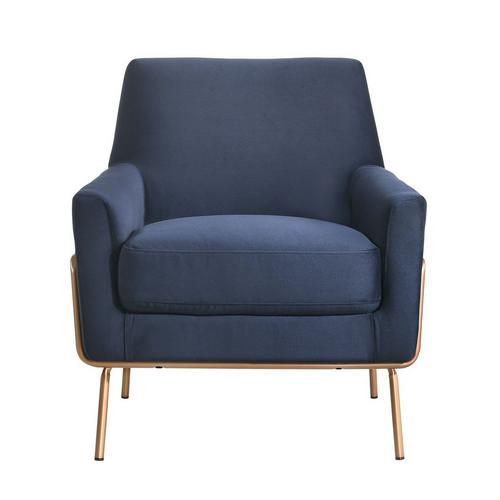 Lampur Modern Accent Arm Chair - Blue