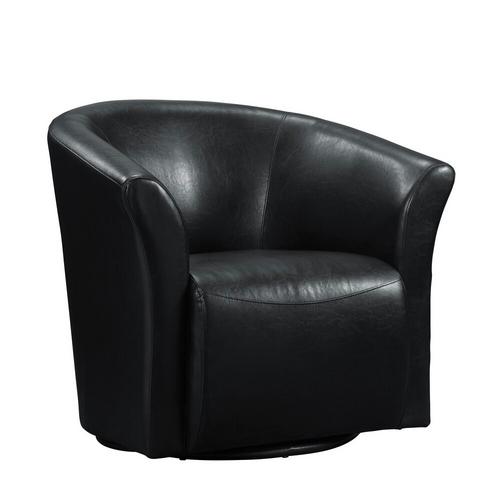 Rocket Black Swivel Chair - Black