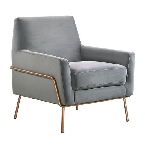 Lampur Modern Accent Arm Chair - Gray