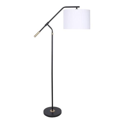 Matte Black/Gold metal floor lamp