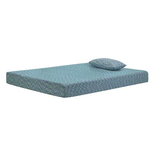 iKidz Blue Full Firm Mattress & Pillow w/ Protector